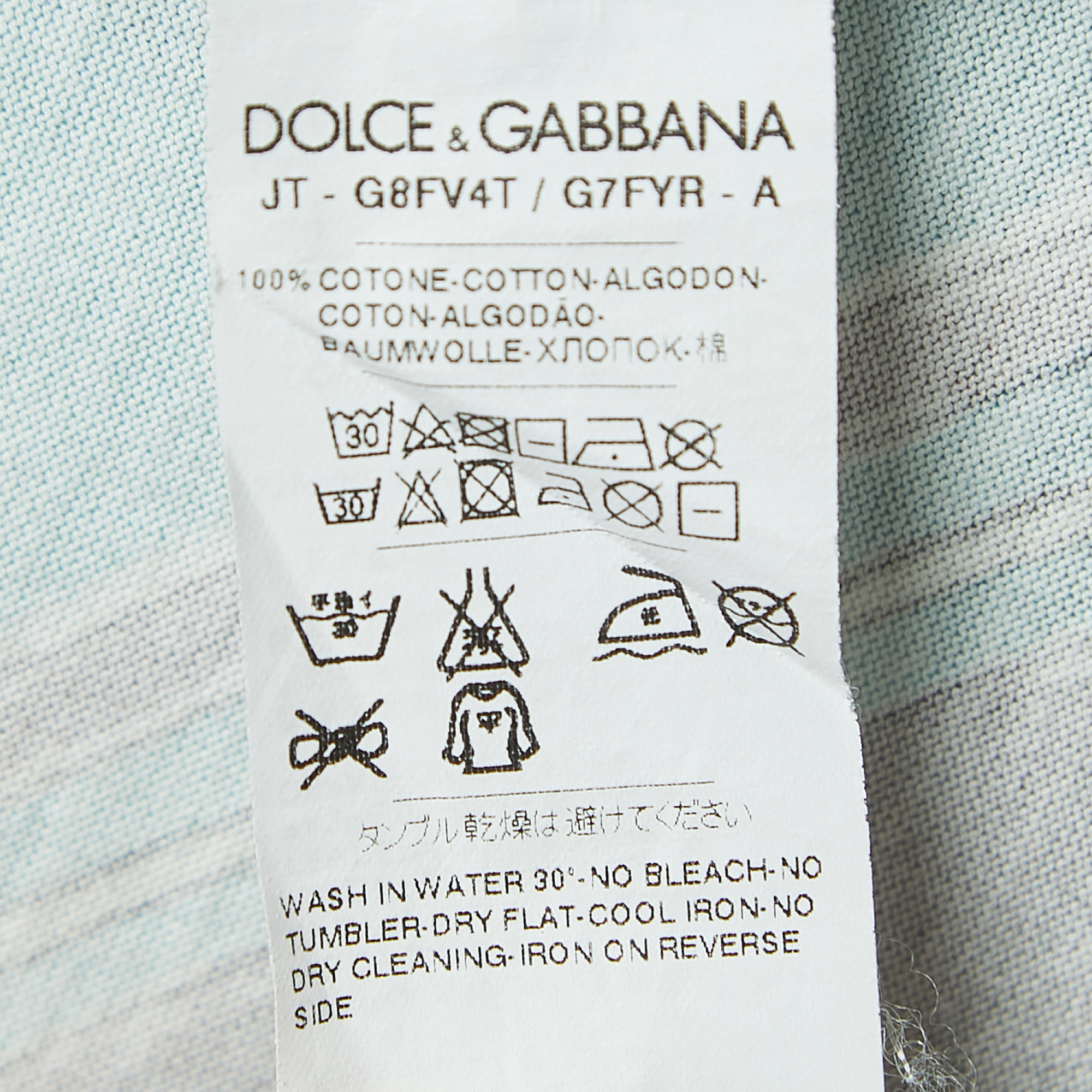 Dolce & Gabbana Multicolor Printed Crewneck T-Shirt XS