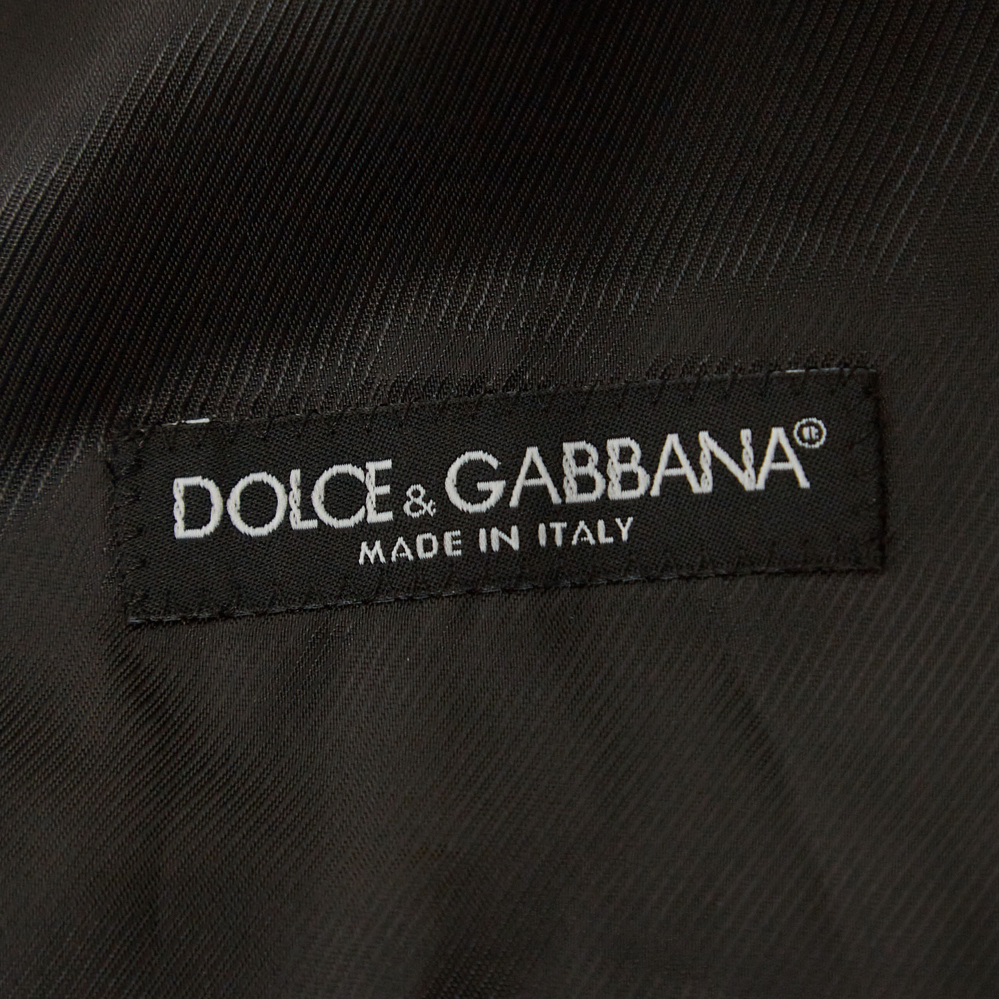 Dolce & Gabbana Charcoal Grey Wool Tailored Waistcoat M