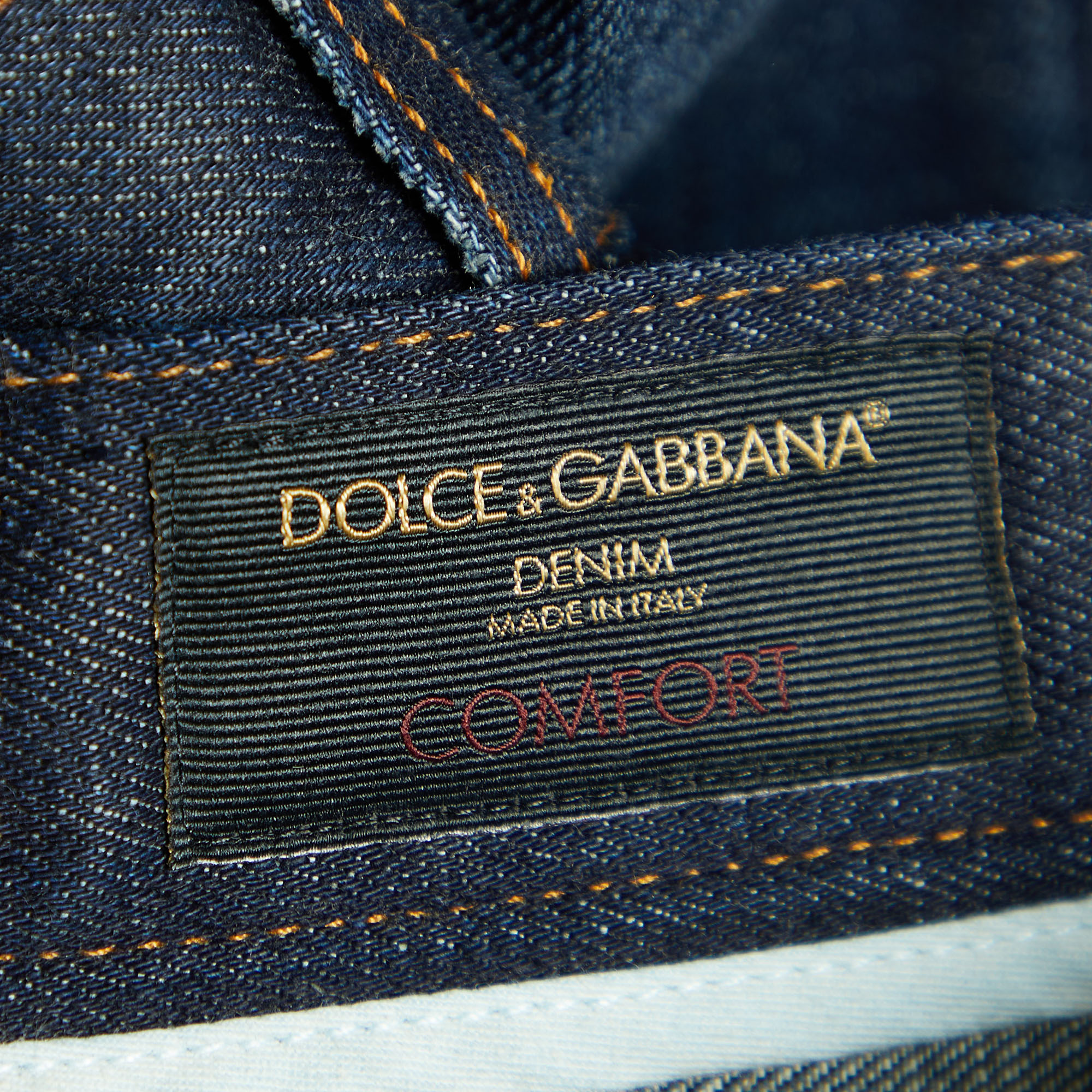 Dolce & Gabbana Dark Blue Denim Comfort Fit Jeans L/Waist 35
