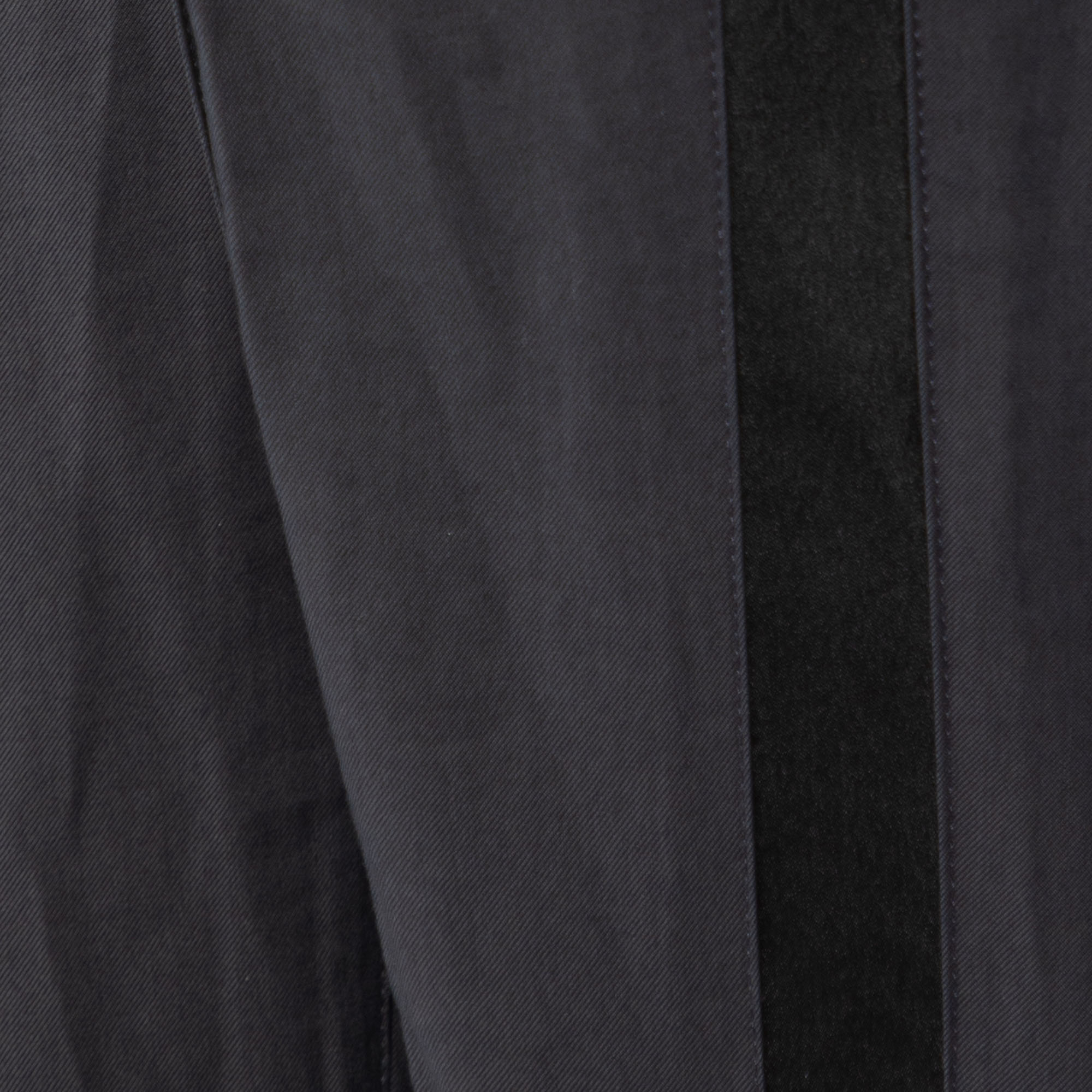 Dolce & Gabbana Black Wool & Silk Blend Tailored Pants M