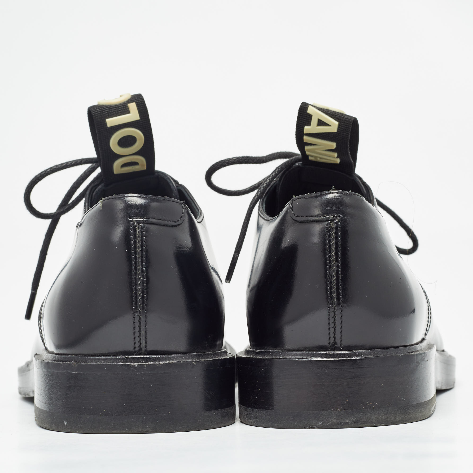 Dolce & Gabbana Black Leather Derby Size 42