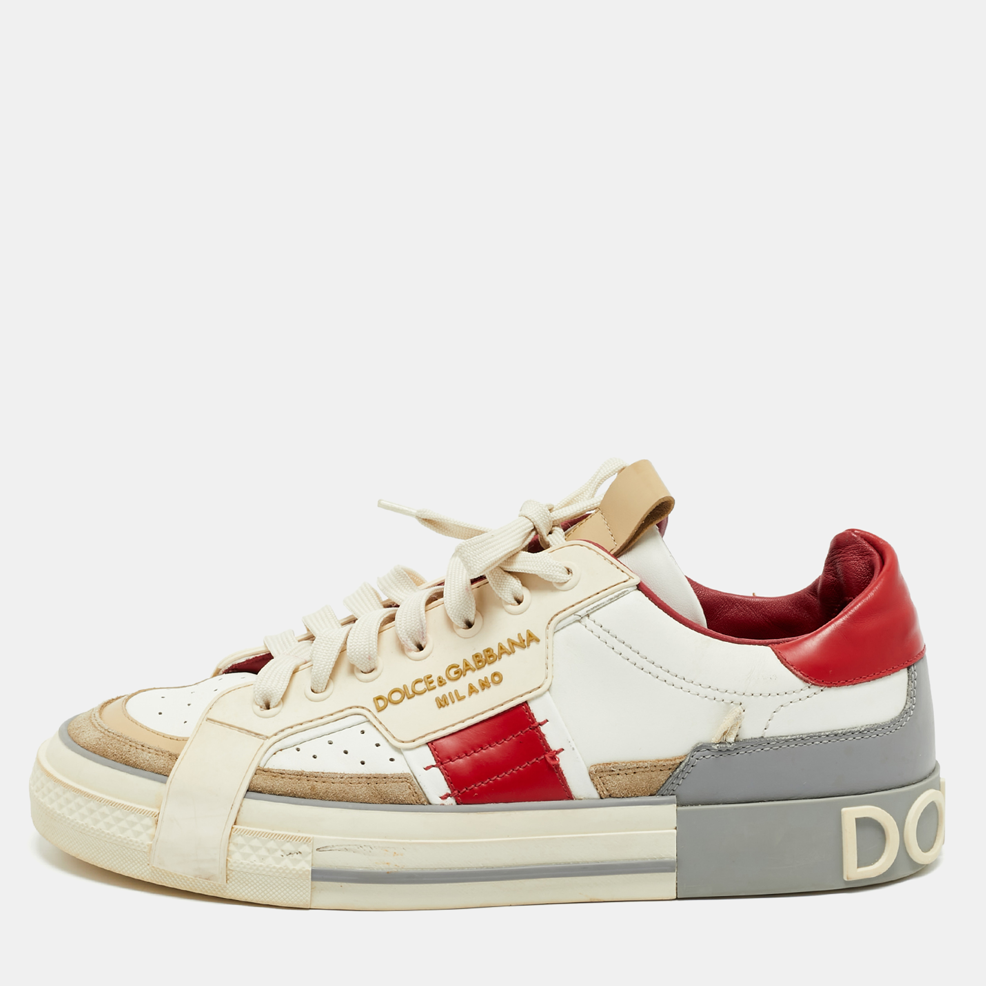 Dolce & Gabbana Multicolor Leather and Suede Custom 2.Zero Sneakers Size 43
Dolce & Gabbana Multicolor Leather and Suede Custom 2.Zero Sneakers Size 43