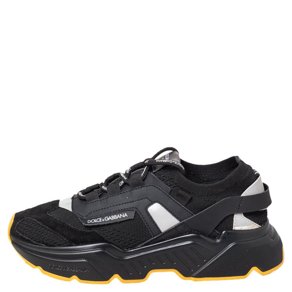 Dolce & Gabbana Black Suede And Knit Fabric Daymaster Low Top Sneakers Size
Dolce & Gabbana Black Suede And Knit Fabric Daymaster Low Top Sneakers Size