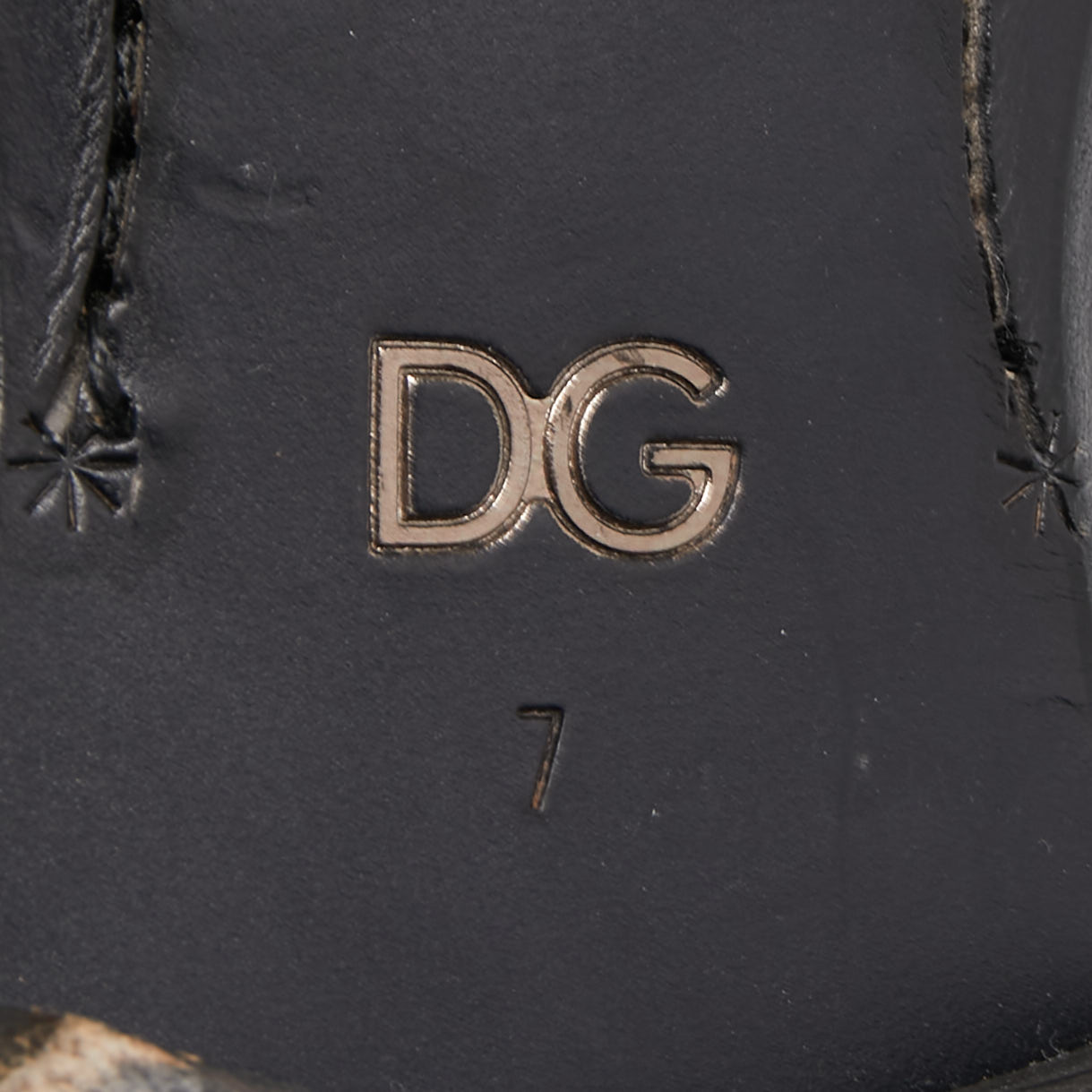 Dolce & Gabbana Dark Brown Leather Lace Up Derby Size 41