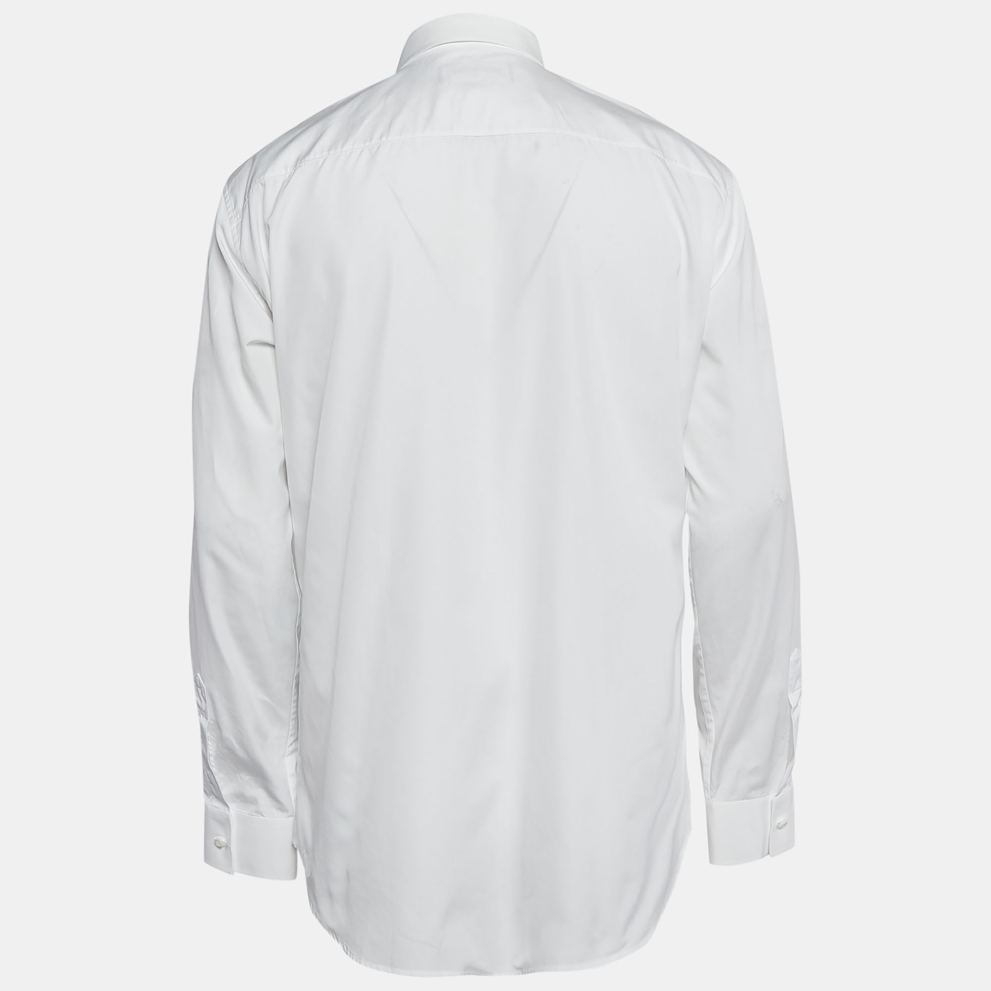 Dsquared2 White Cotton Button Front Shirt XL