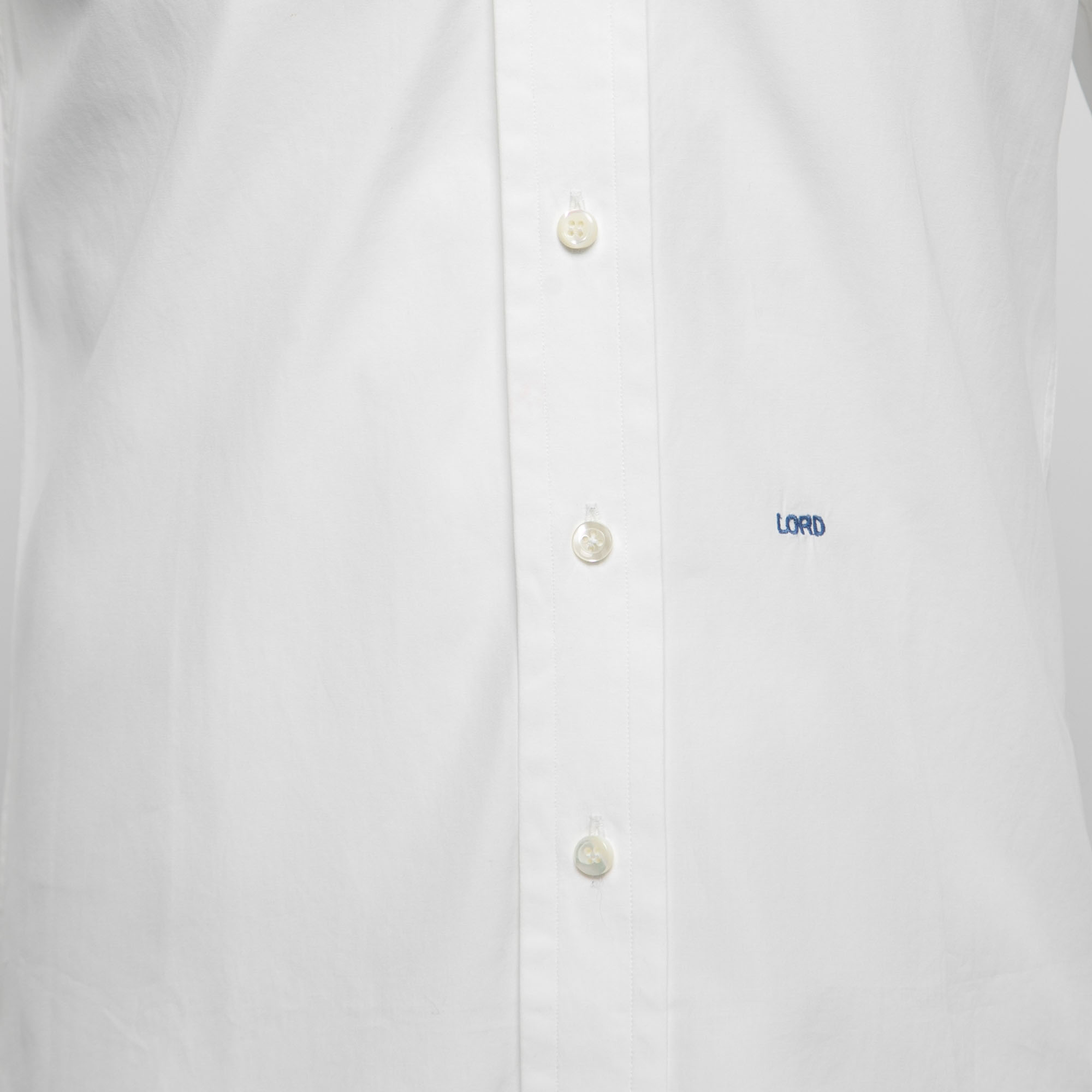 Dsquared2 White Cotton Button Front Shirt S