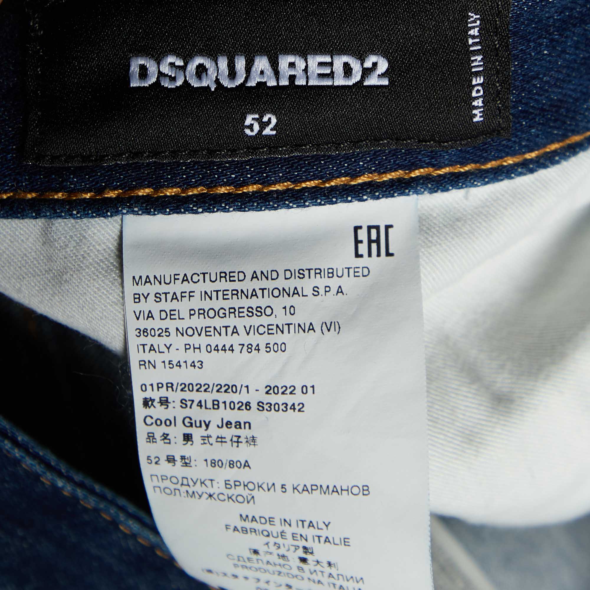 Dsquared2 Blue Denim Cool Guy Slim Fit Jeans XL