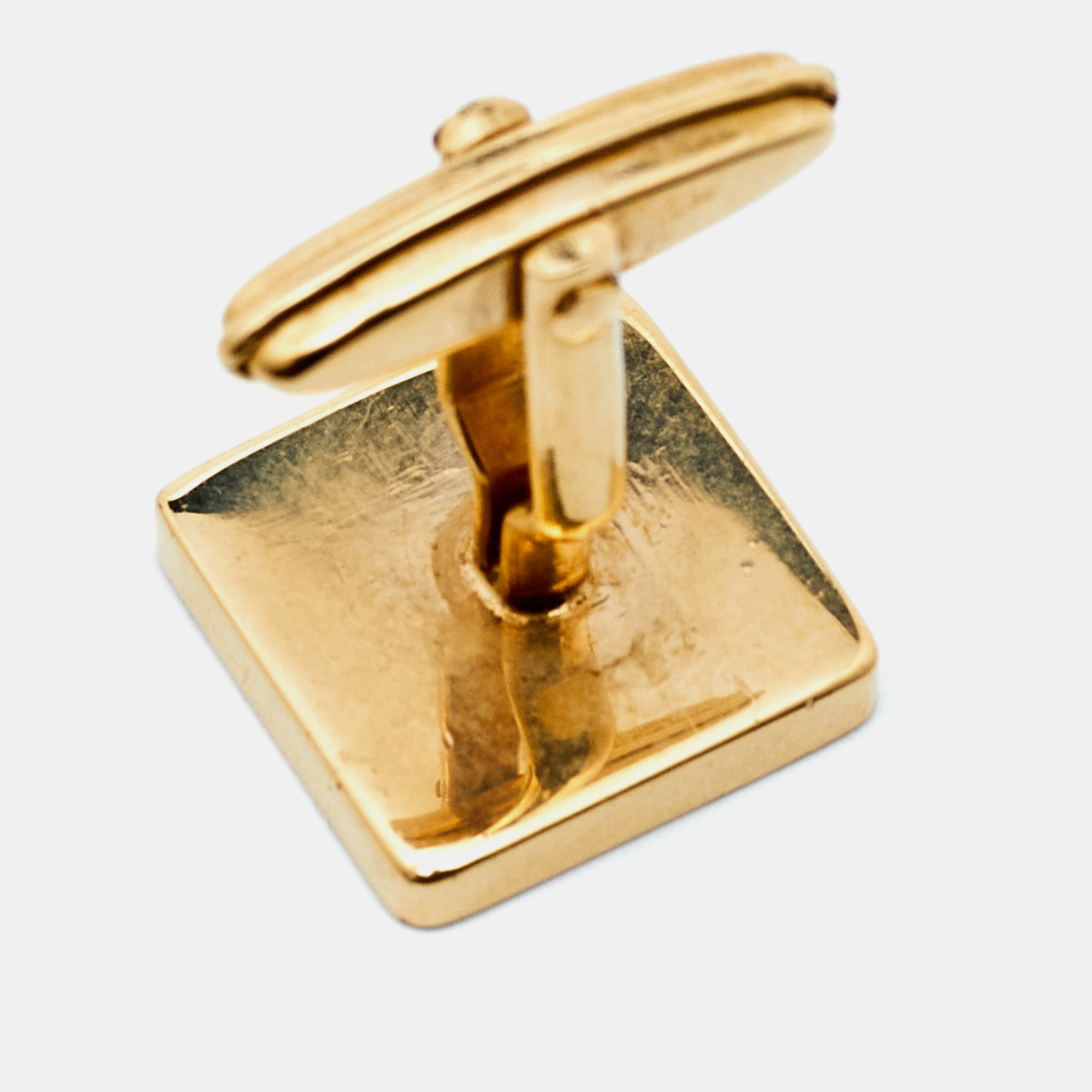 Dunhill Gold & Silver Tone Square Toggle Cufflinks