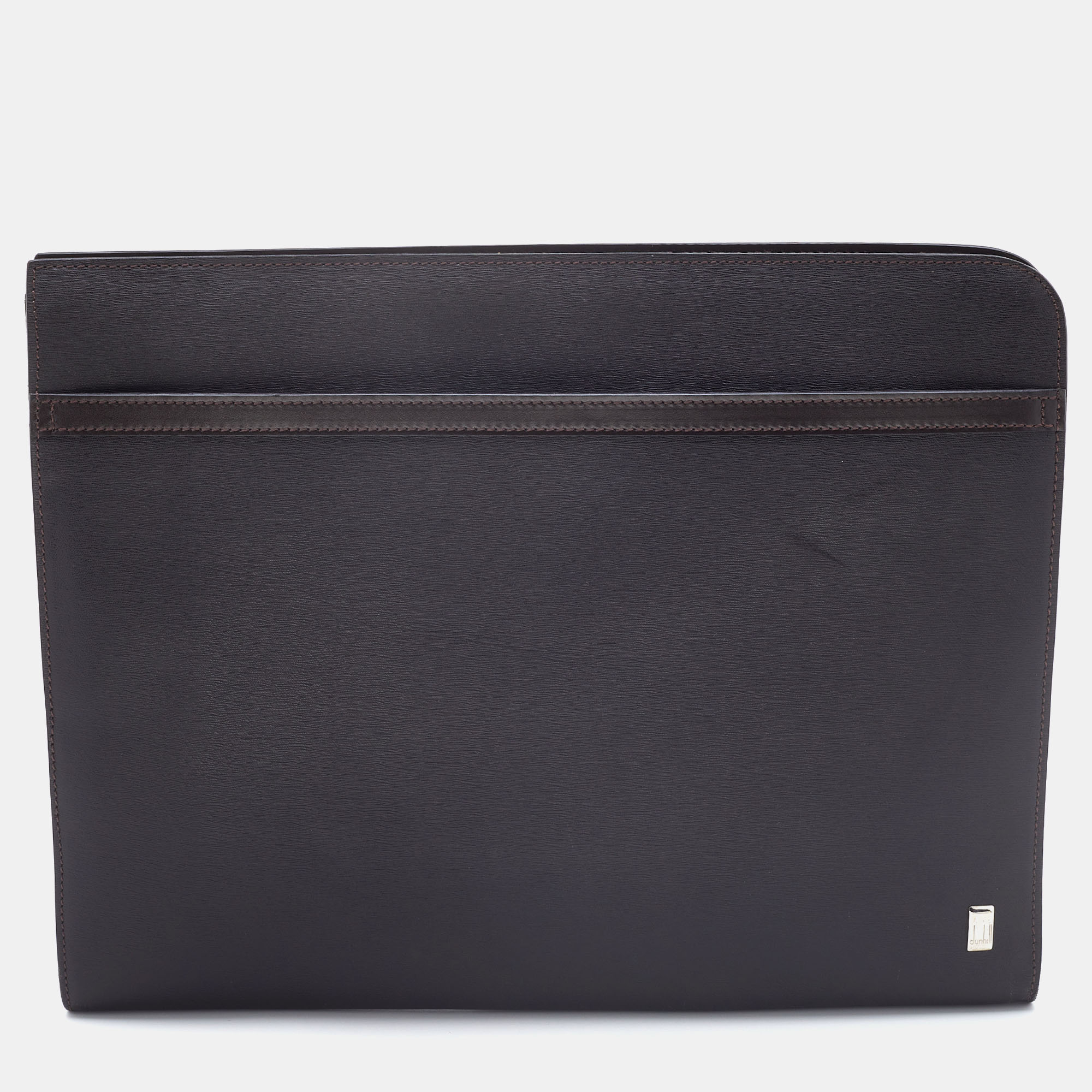 Dunhill Brown Leather Documents Portfolio Case