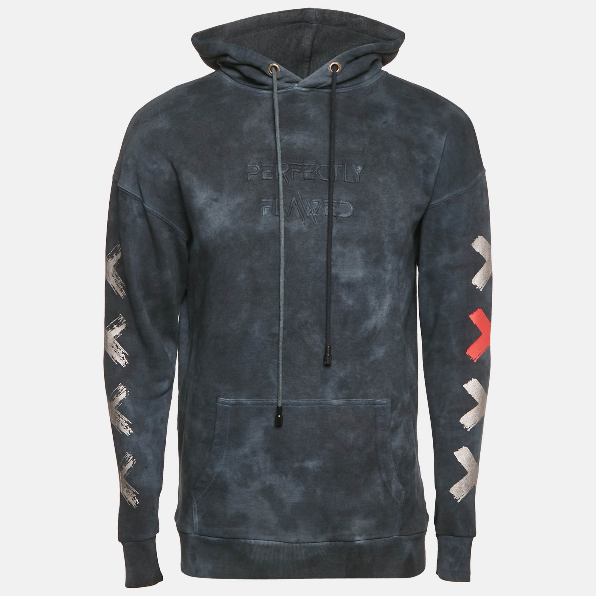 D`yavol X Navy Blue Perfectly Flawed Embroidery Cotton Blend Hooded Sweatshirt S
D`yavol X Navy Blue Perfectly Flawed Embroidery Cotton Blend Hooded Sweatshirt S