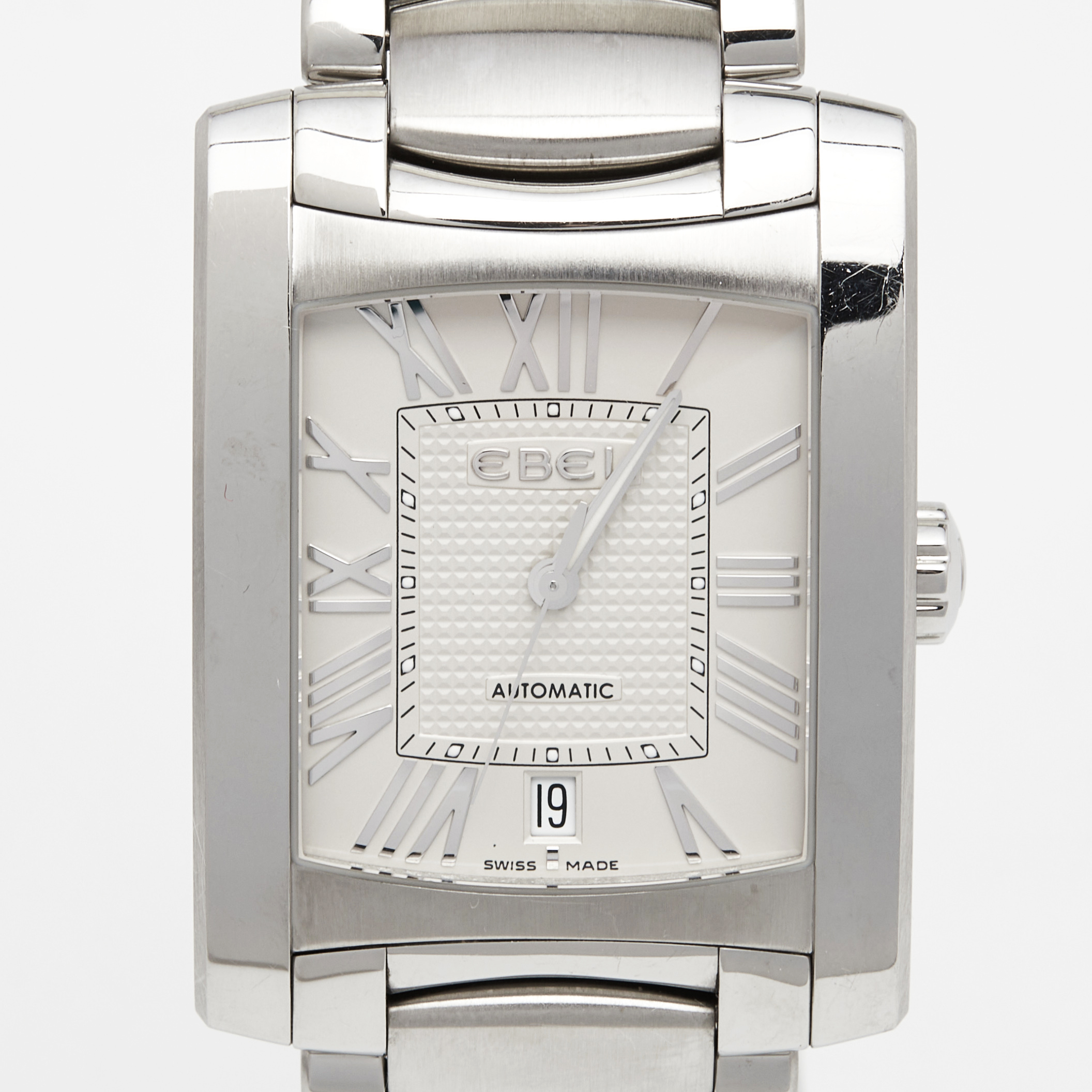 Ebel Silver Stainless Steel Brasilia 9120M41/62500 Men's Wristwatch 33 Mm