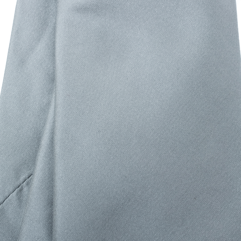 

Emporio Armani Grey Silk Logo Embroidered Traditional Tie