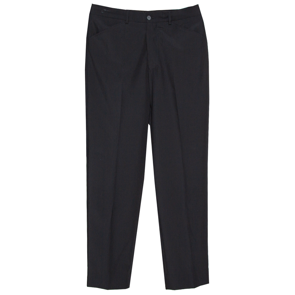 Image of Emporio Armani Black Wool Blend Trousers S