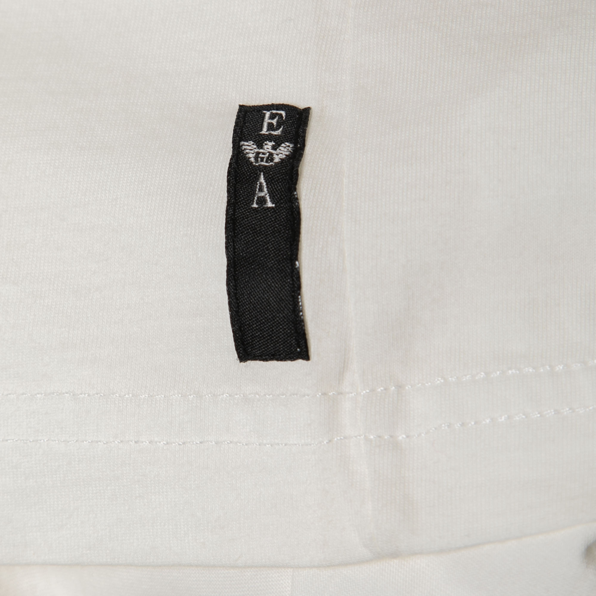 Emporio Armani Misura White Logo Print Cotton Long Sleeve T-Shirt XL