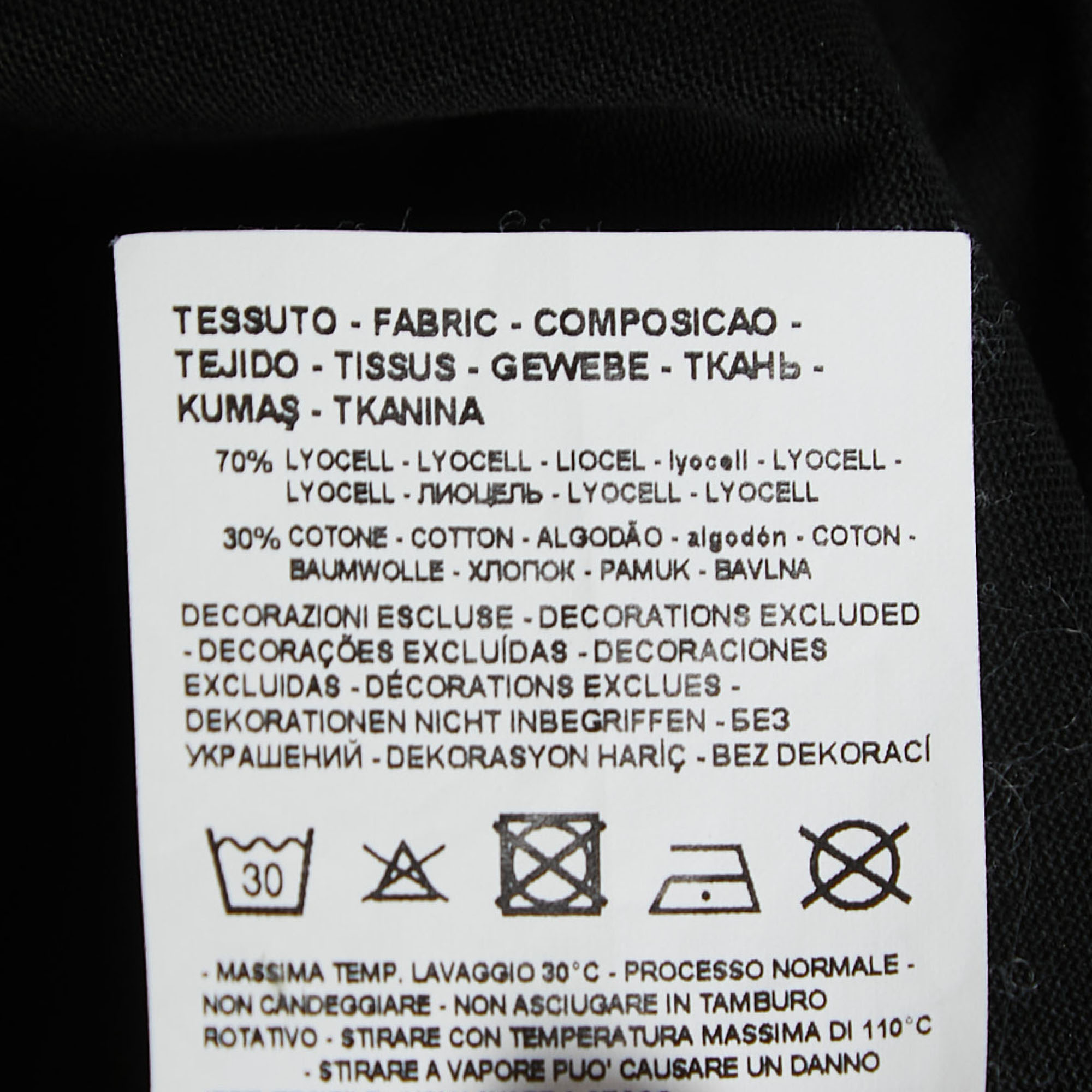 Emporio Armani Black Knit Logo Detail Crew Neck T-Shirt XXL