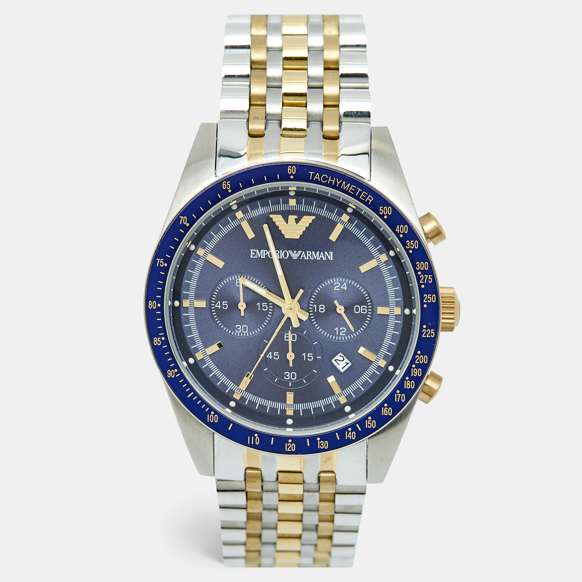 Emporio Armani Navy Blue Two Tone Stainless Steel AR6088 Men's Wristwatch, Multicolor
Emporio Armani Navy Blue Two Tone Stainless Steel AR6088 Men's Wristwatch, Multicolor