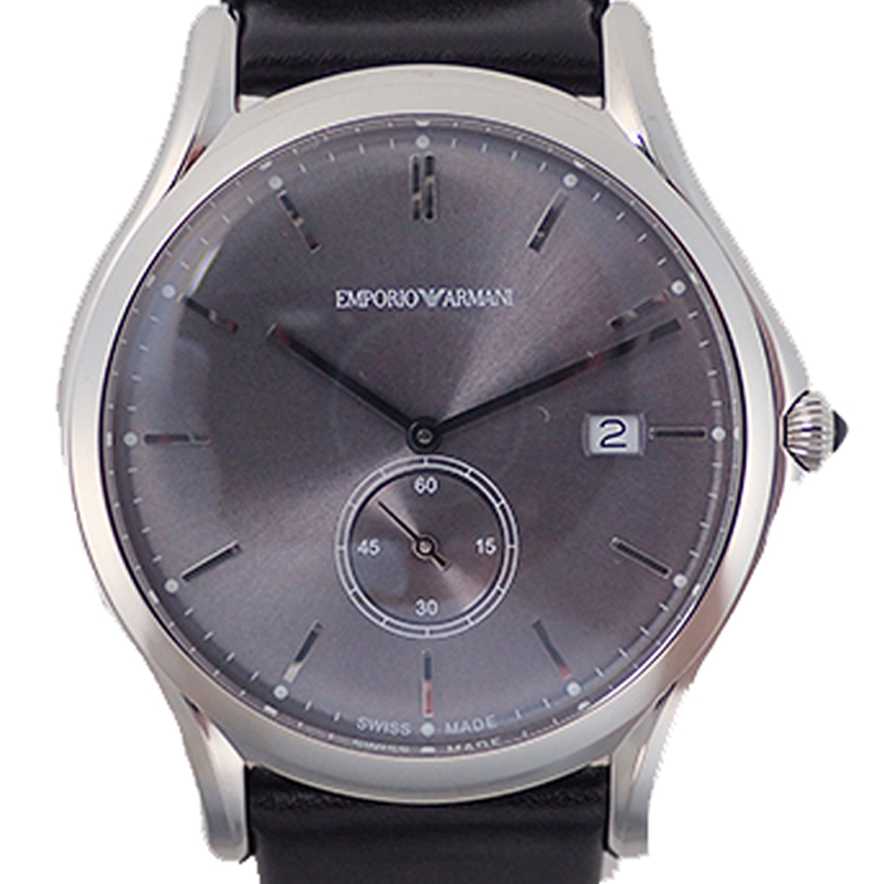 Emporio Armani Black Stainless Steel and Leather Quartz Ars1000 Men's Wristwatch
Emporio Armani Black Stainless Steel and Leather Quartz Ars1000 Men's Wristwatch