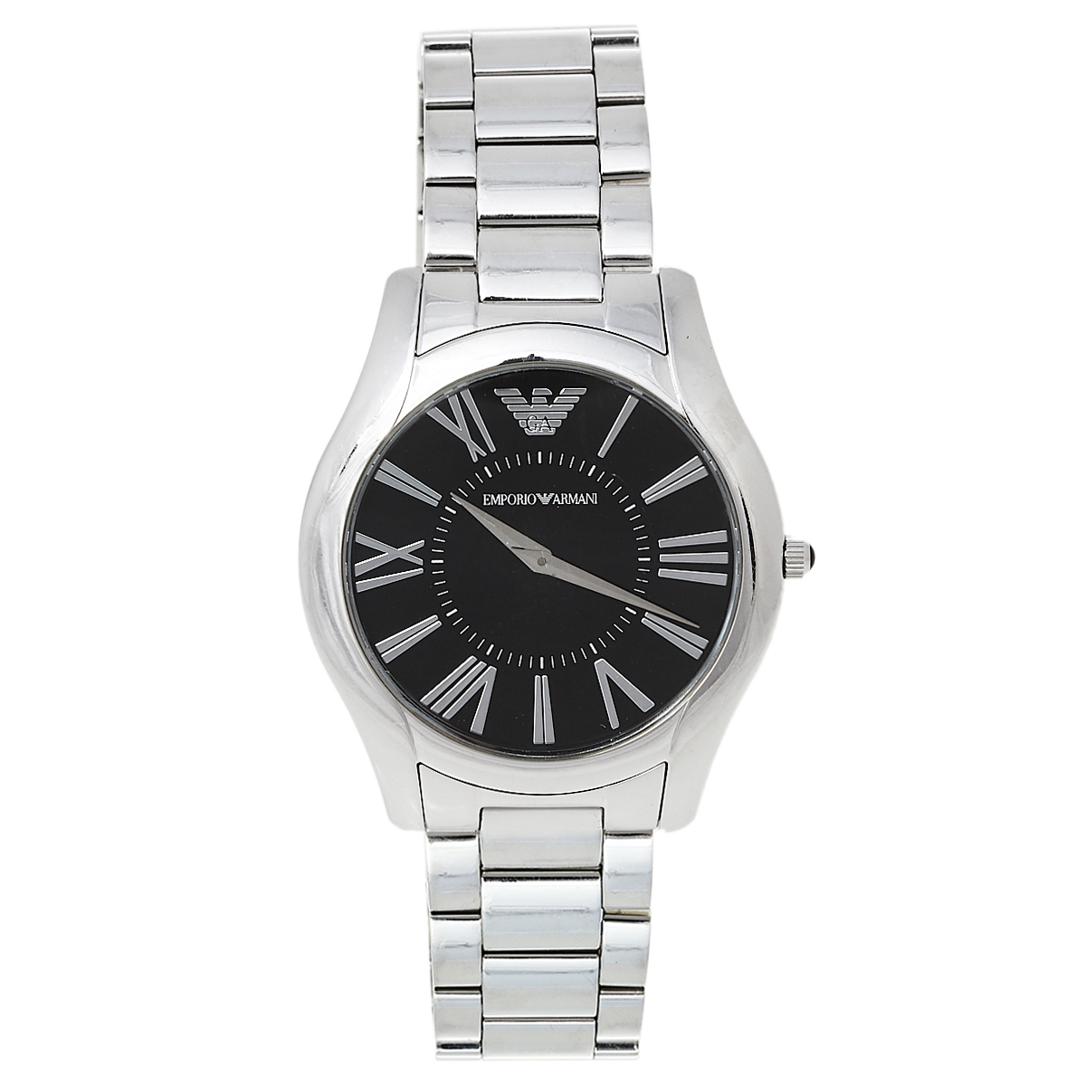 Emporio Armani Black Stainless Steel AR2022 Men's Wristwatch 43 mm