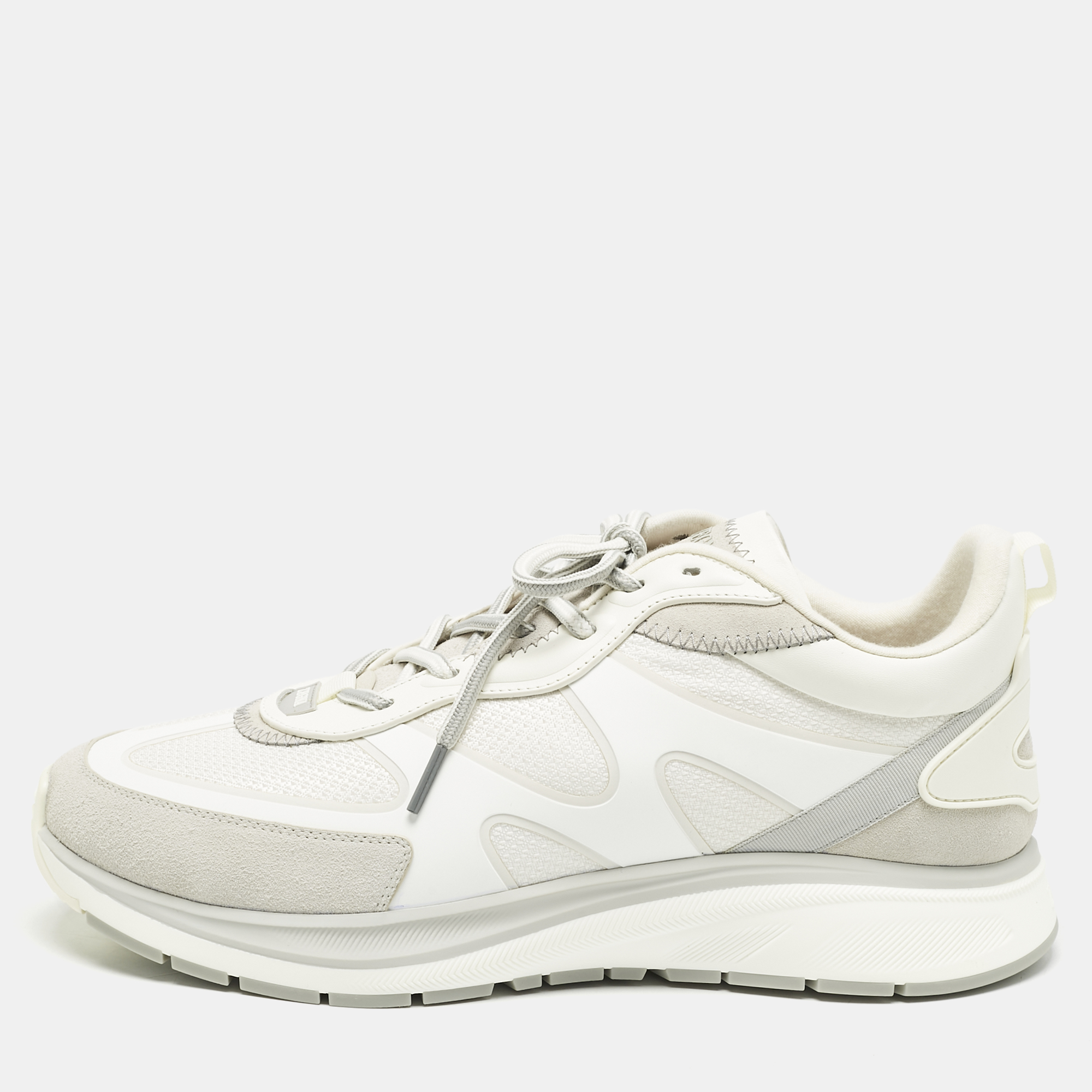 Ermenegildo Zegna White Mesh and Suede Ute Runner Sneakers Size 43.5
Ermenegildo Zegna White Mesh and Suede Ute Runner Sneakers Size 43.5