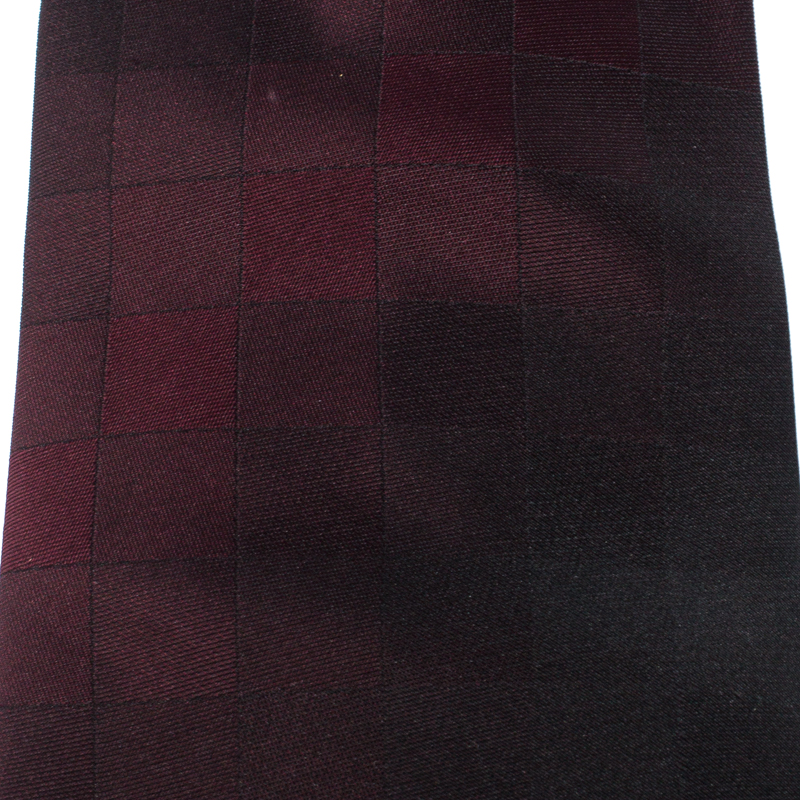 

Ermenegildo Zegna Bicolor Checked Ombre Jacquard Silk Tie, Multicolor