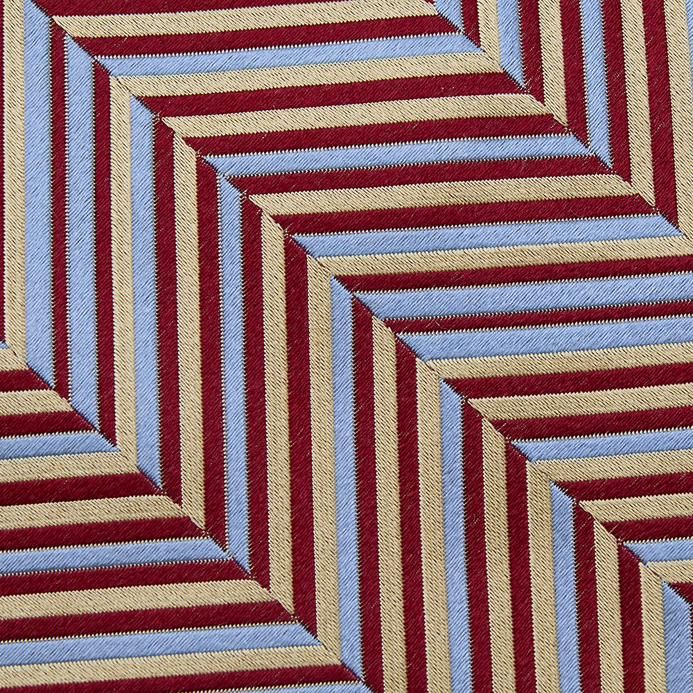 Ermenegildo Zegna Multicolor Diagonal Patterned Silk Jacquard Tie