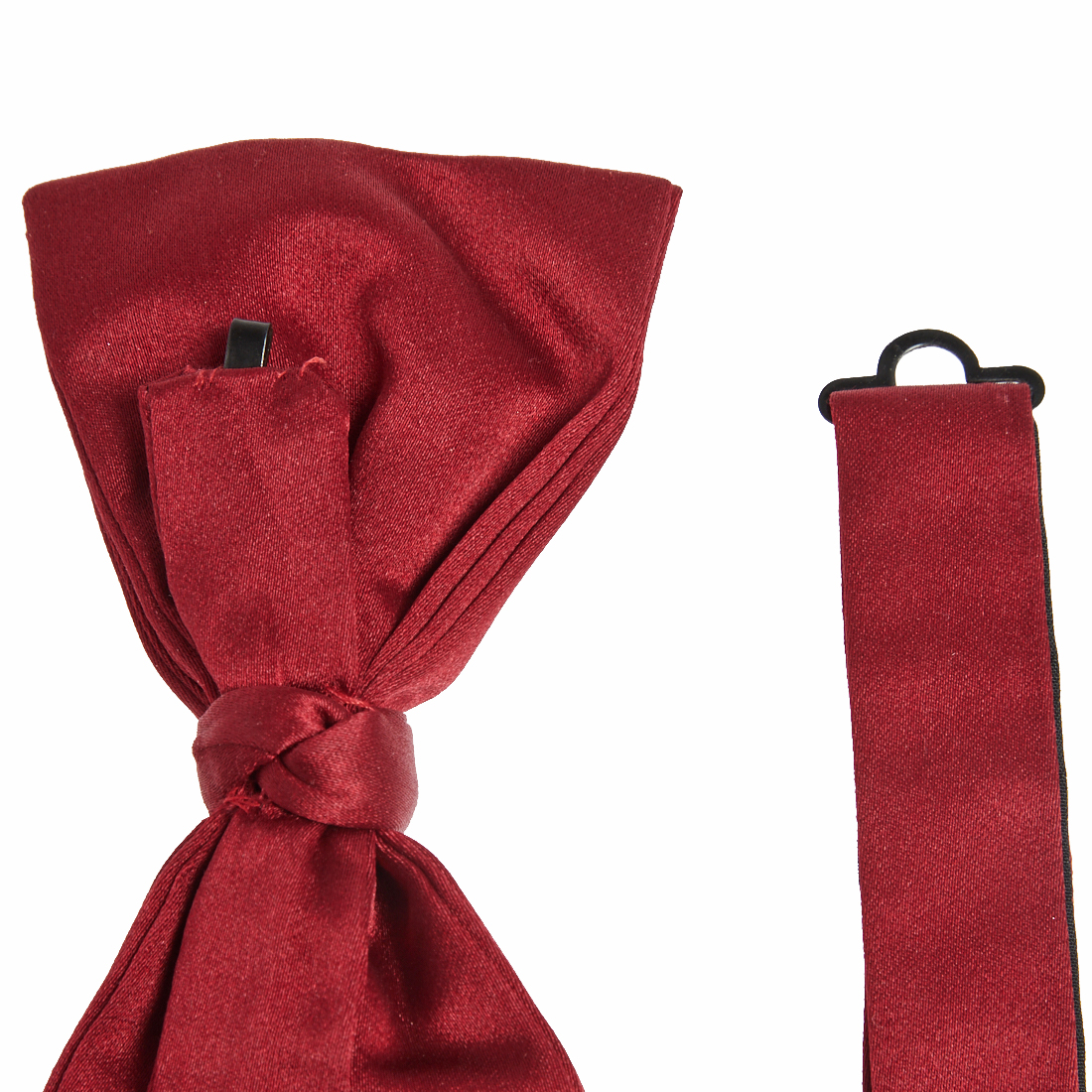 Ermenegildo Zegna Red Silk Satin Bow Tie