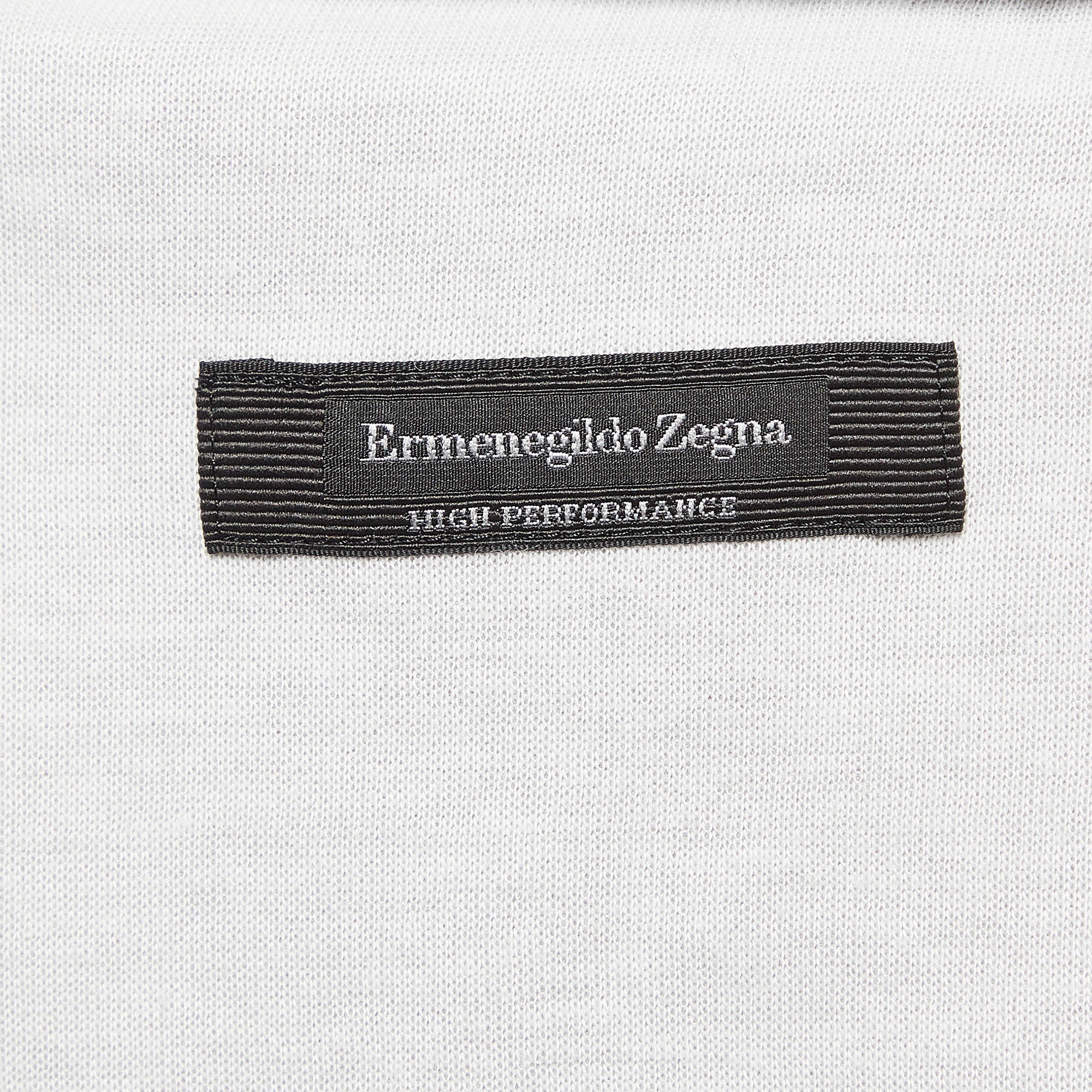 Ermenegildo Zegna Grey Wool Blend Knit Joggers L