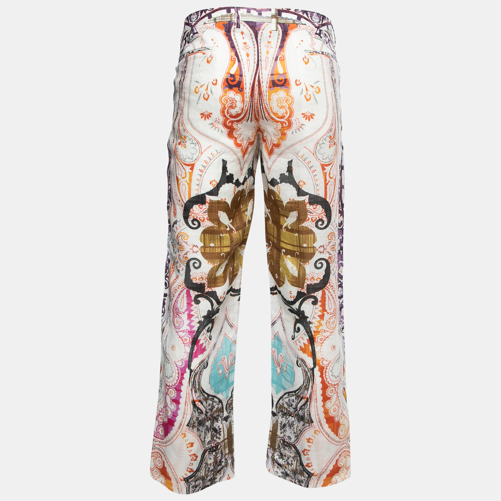 Etro Multicolor Printed Linen Straight Fit Trousers
Etro Multicolor Printed Linen Straight Fit Trousers