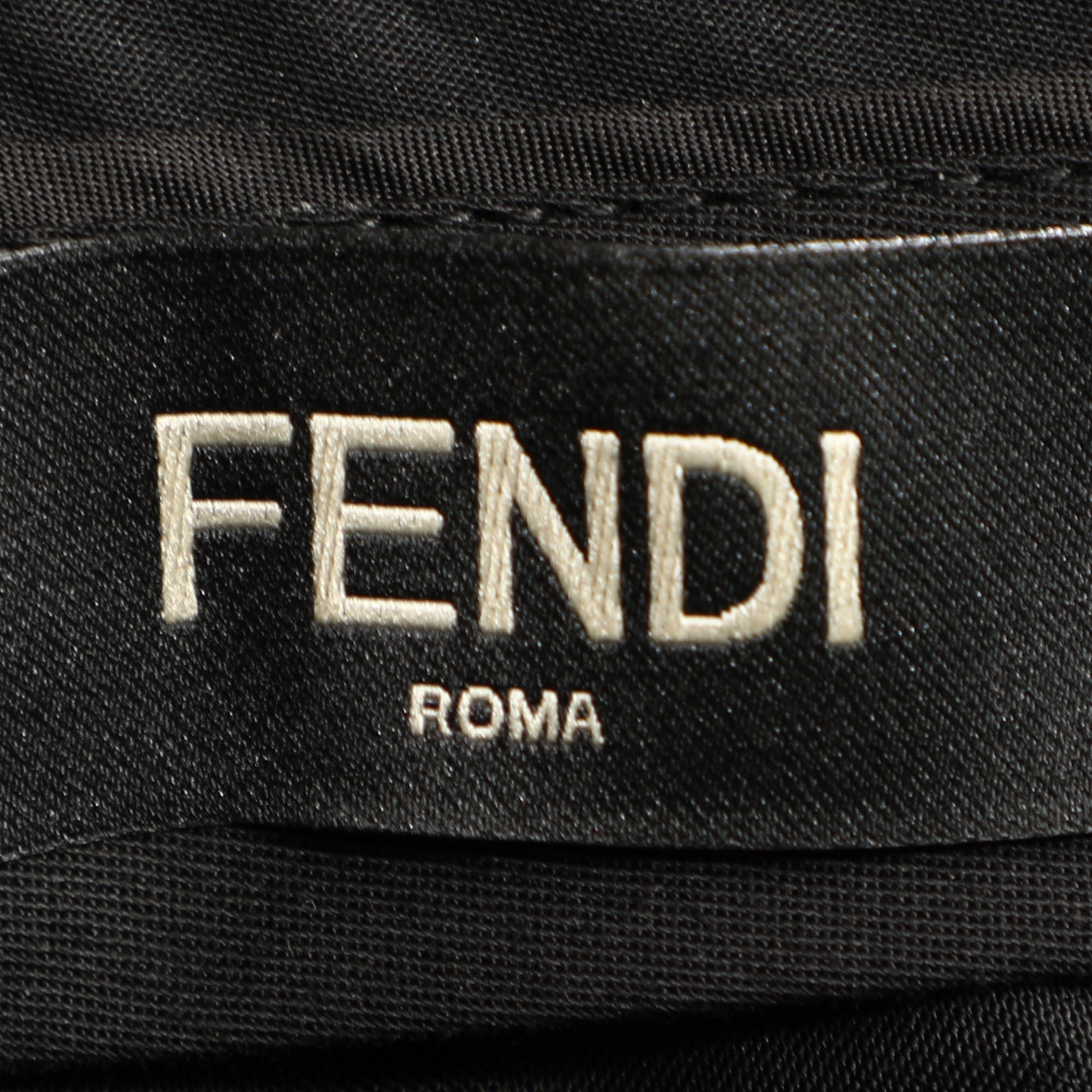 Fendi Navy Blue Wool Blend Trouser S