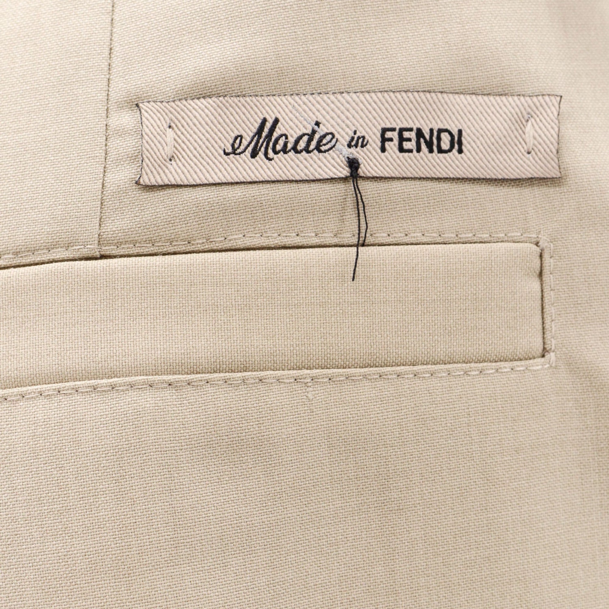 Fendi Beige Wool Shorts M