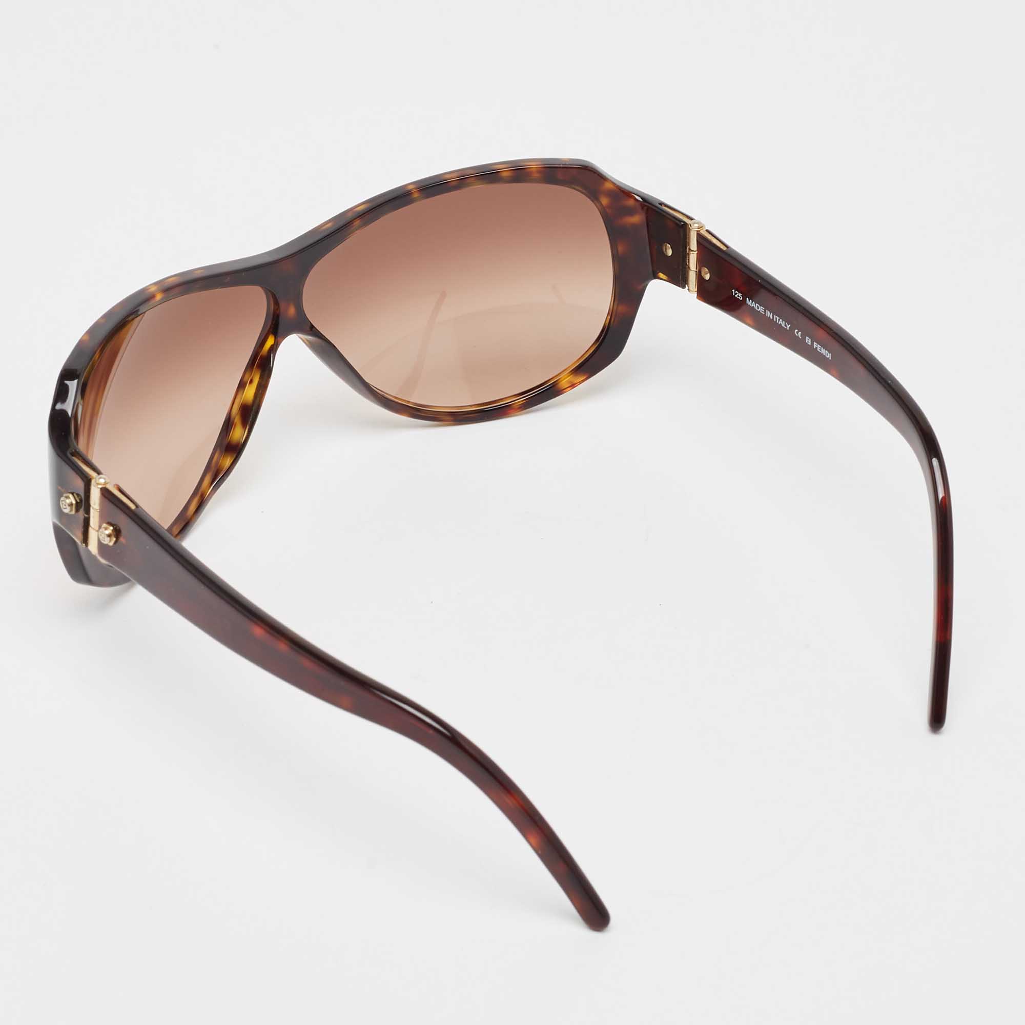 Fendi Brown Tortoise Gradient FS1000M Wayfarer Sunglasses