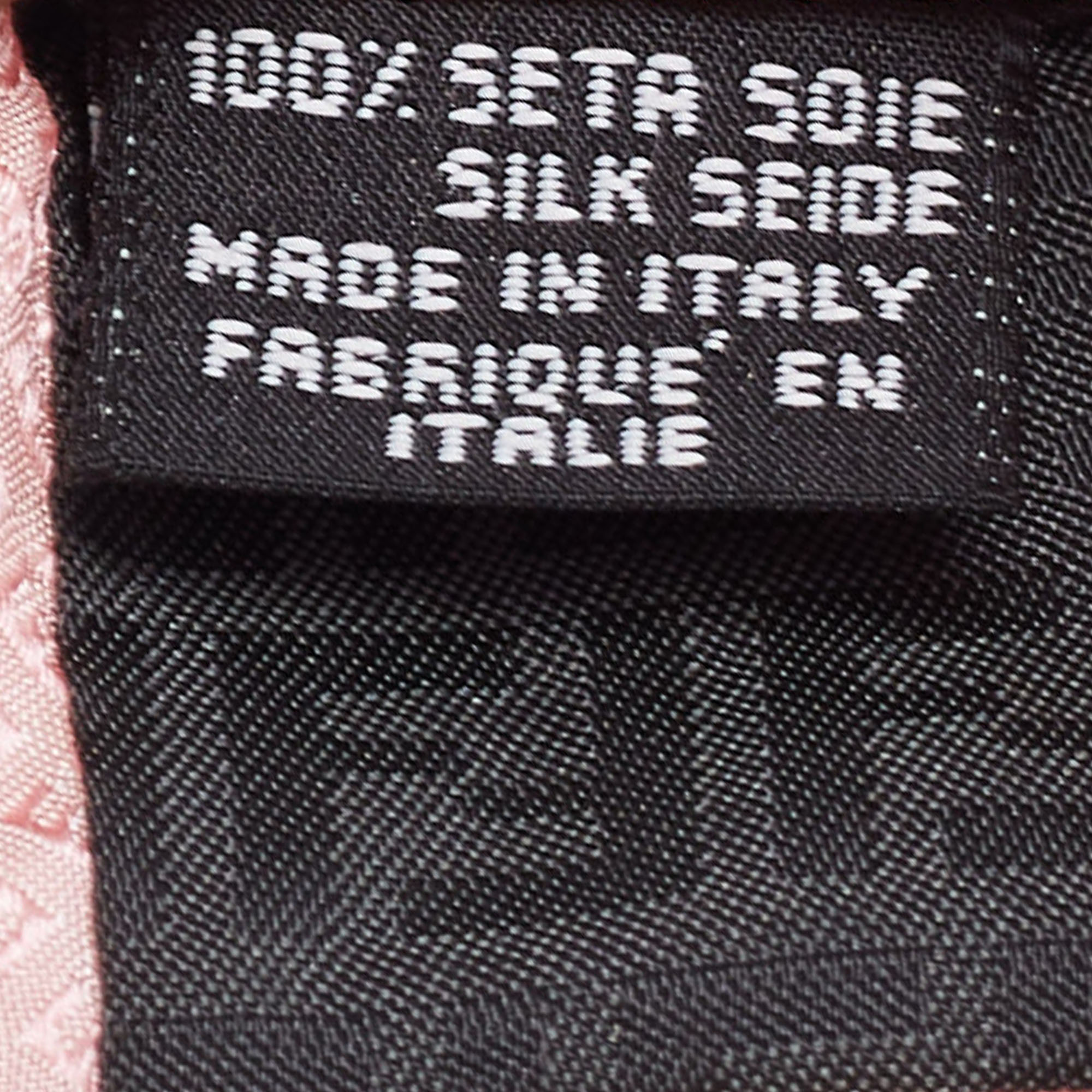 Fendi Light Pink FF Patterned Silk Tie