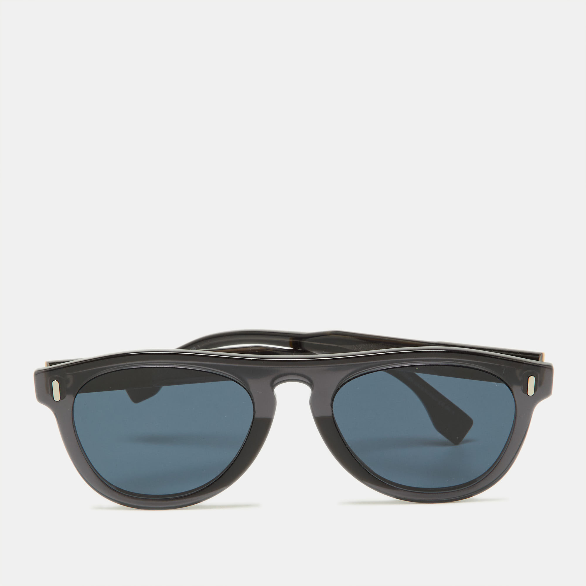 Fendi black & yellow/blue ff m0092/s wayfarer sunglasses