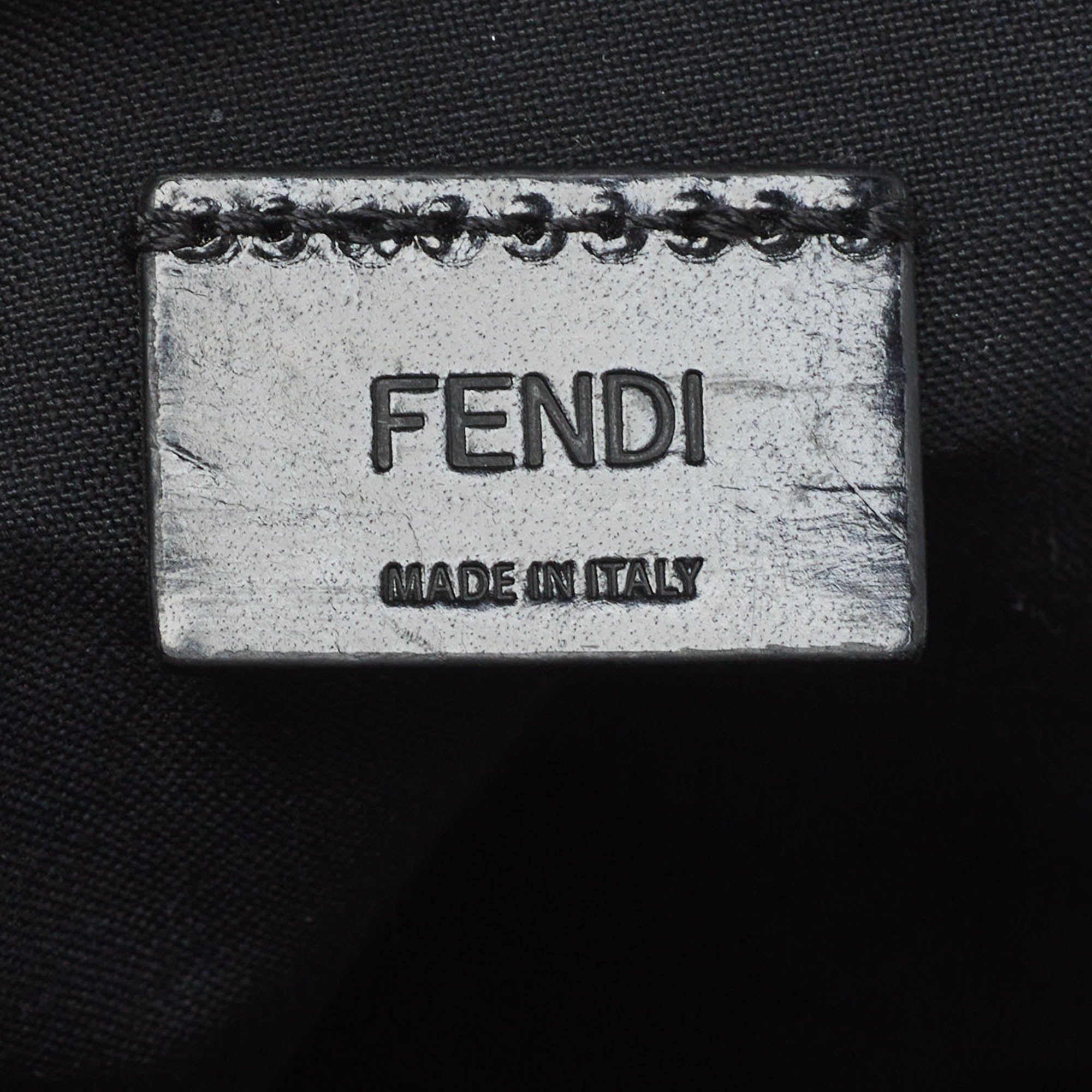 Fendi Green Nylon FF Phone Crossbody Bag