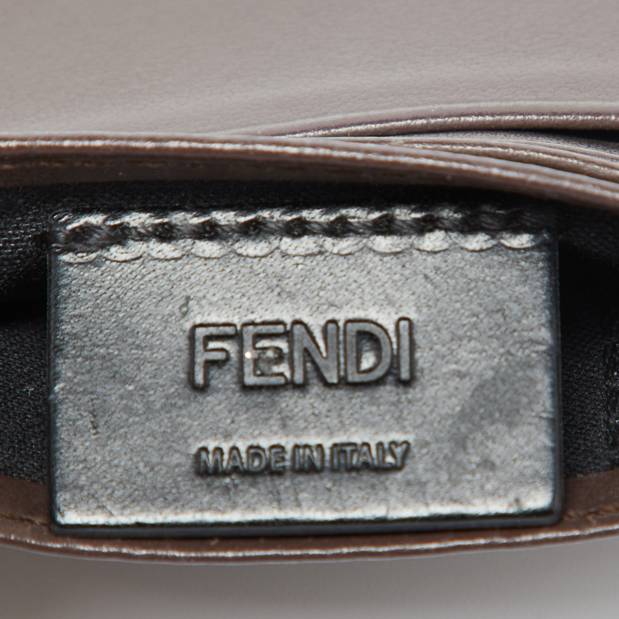 Fendi Brown Zucca Leather Card Holder