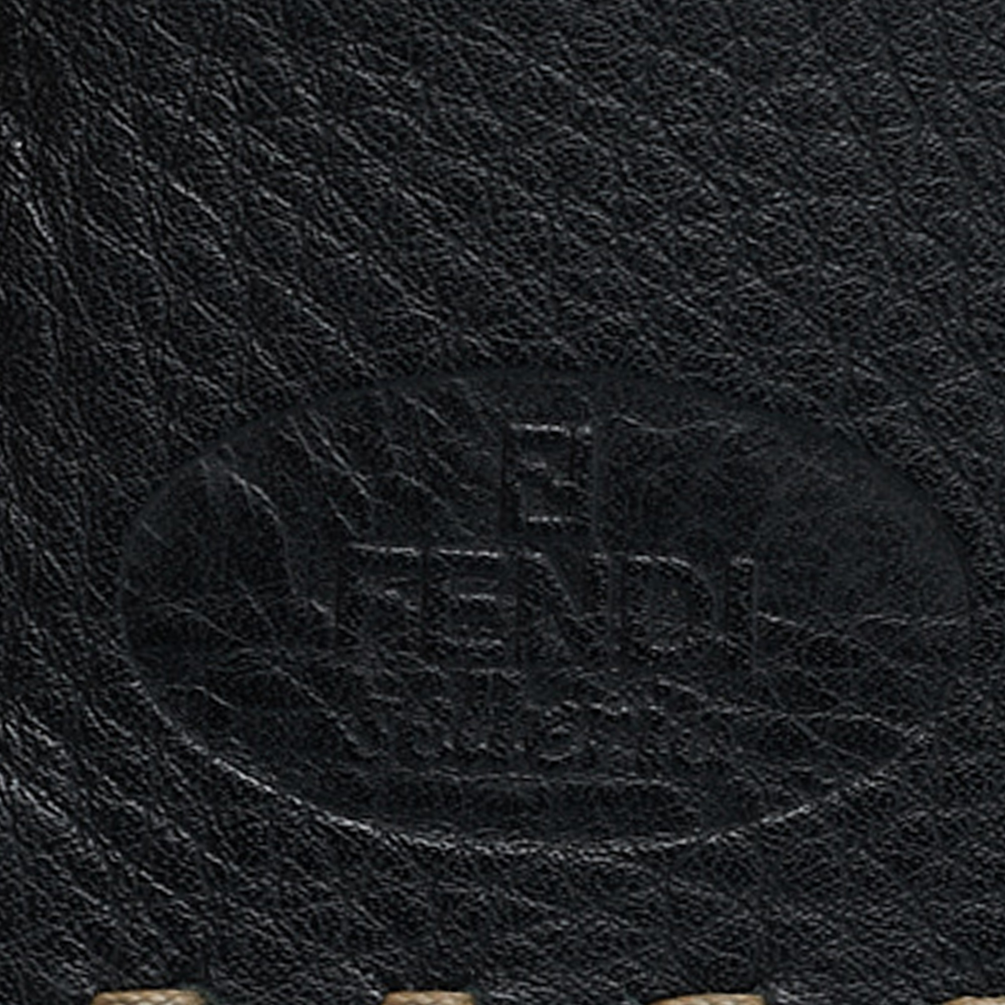 Fendi Black Selleria Leather Bifold Wallet