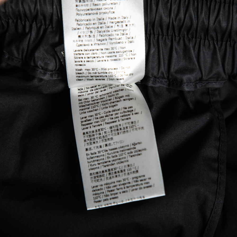 Fendi Black Synthetic Convertible Zipped Cargo Trousers M