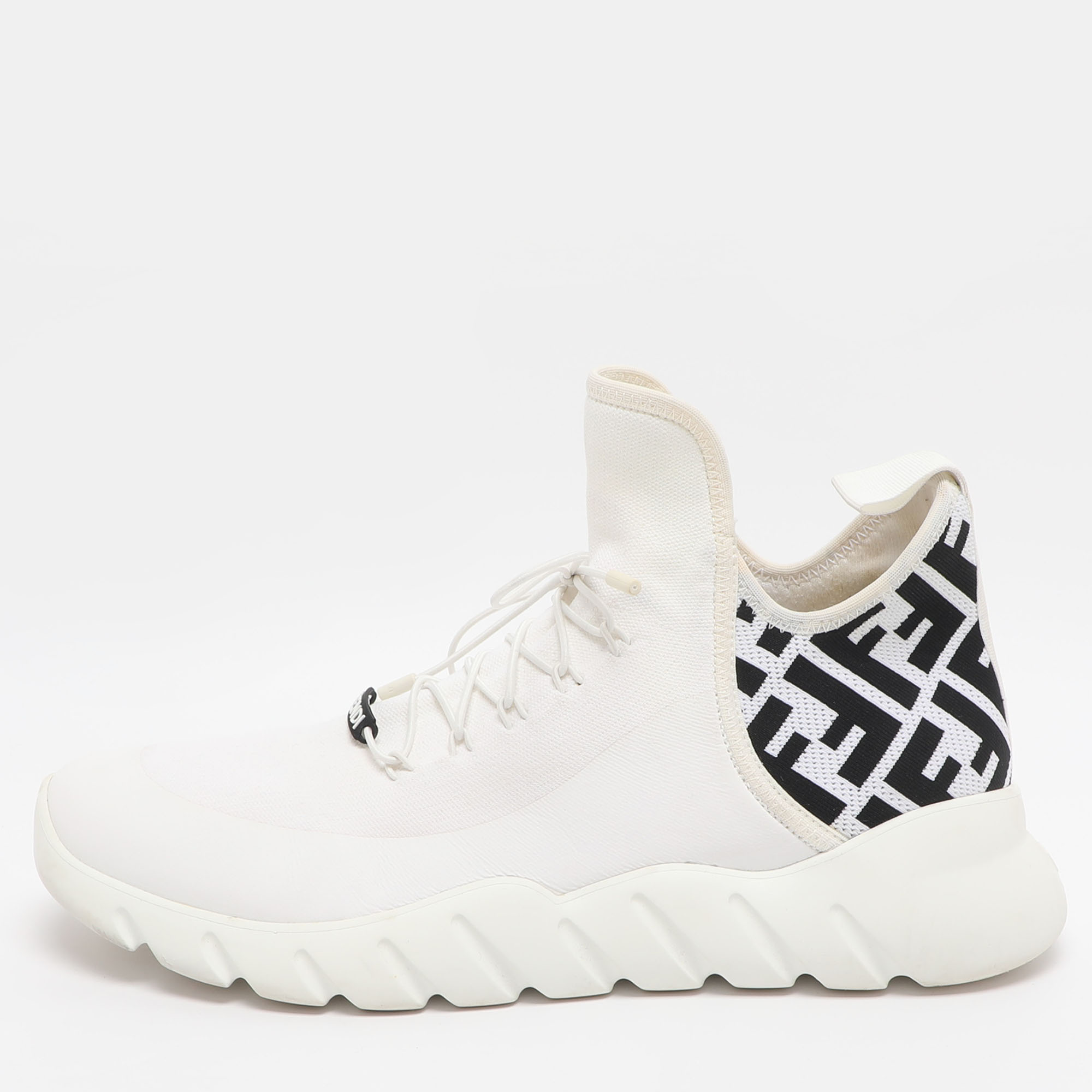 Fendi Size 42 White FF Knit Fabric Low Top Sneakers
Fendi Size 42 White FF Knit Fabric Low Top Sneakers