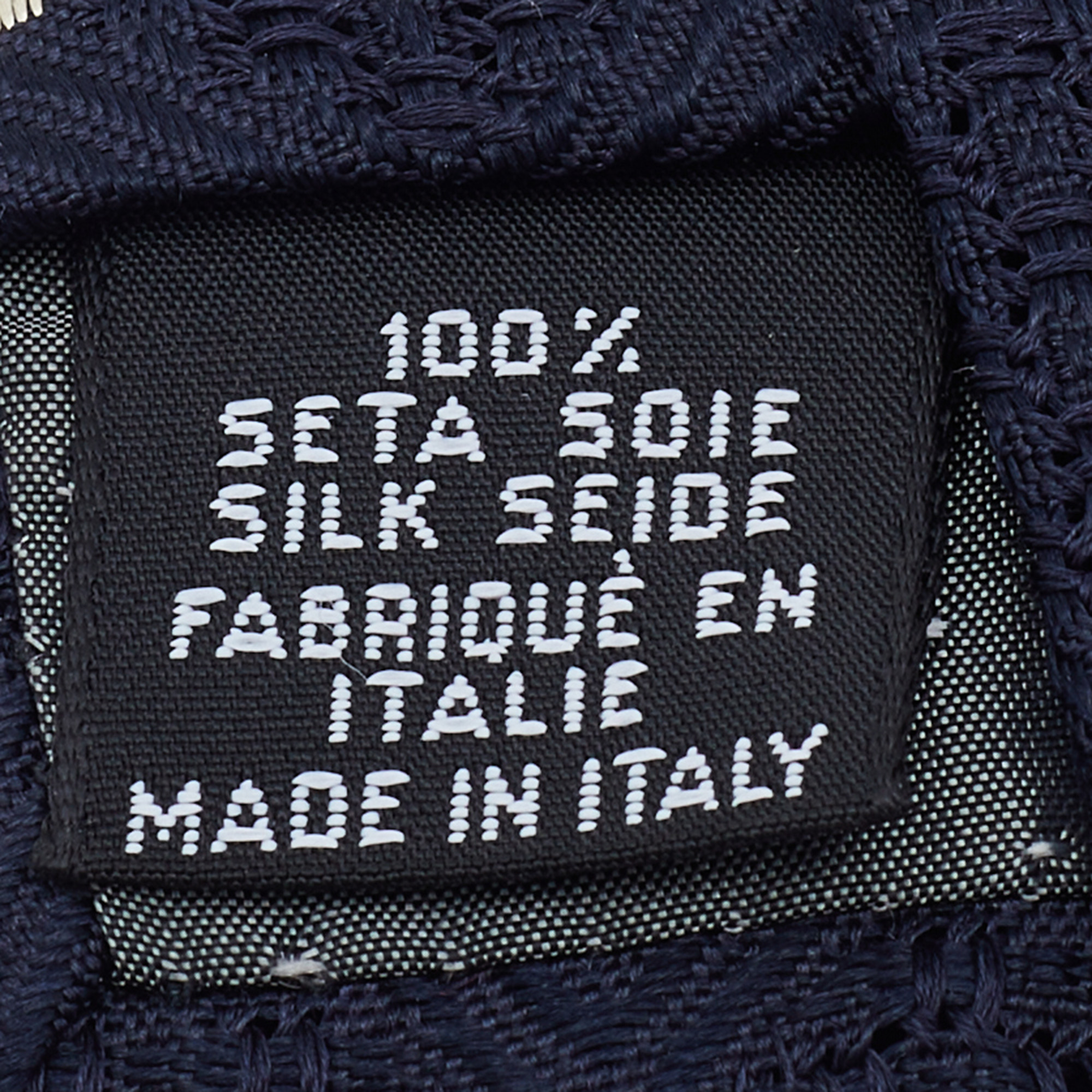 Gianfranco Ferre Navy Blue Silk Jacquard Tie