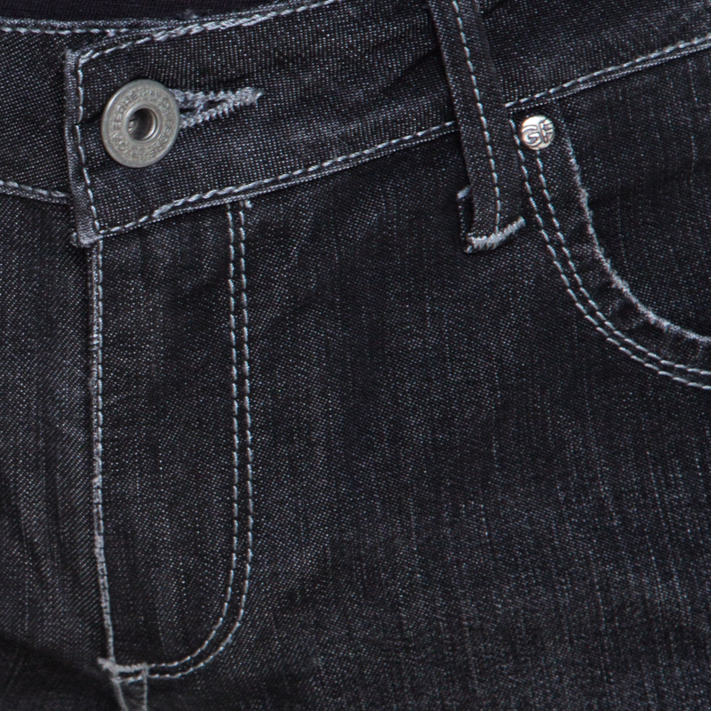 Gianfranco Ferre Black Denim Straight Fit Jeans XL