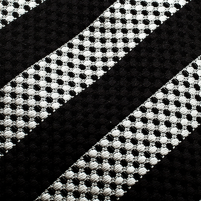 

Giorgio Armani Monochrome Diagonal Striped Regimental Dot Silk Jacquard Tie, Black