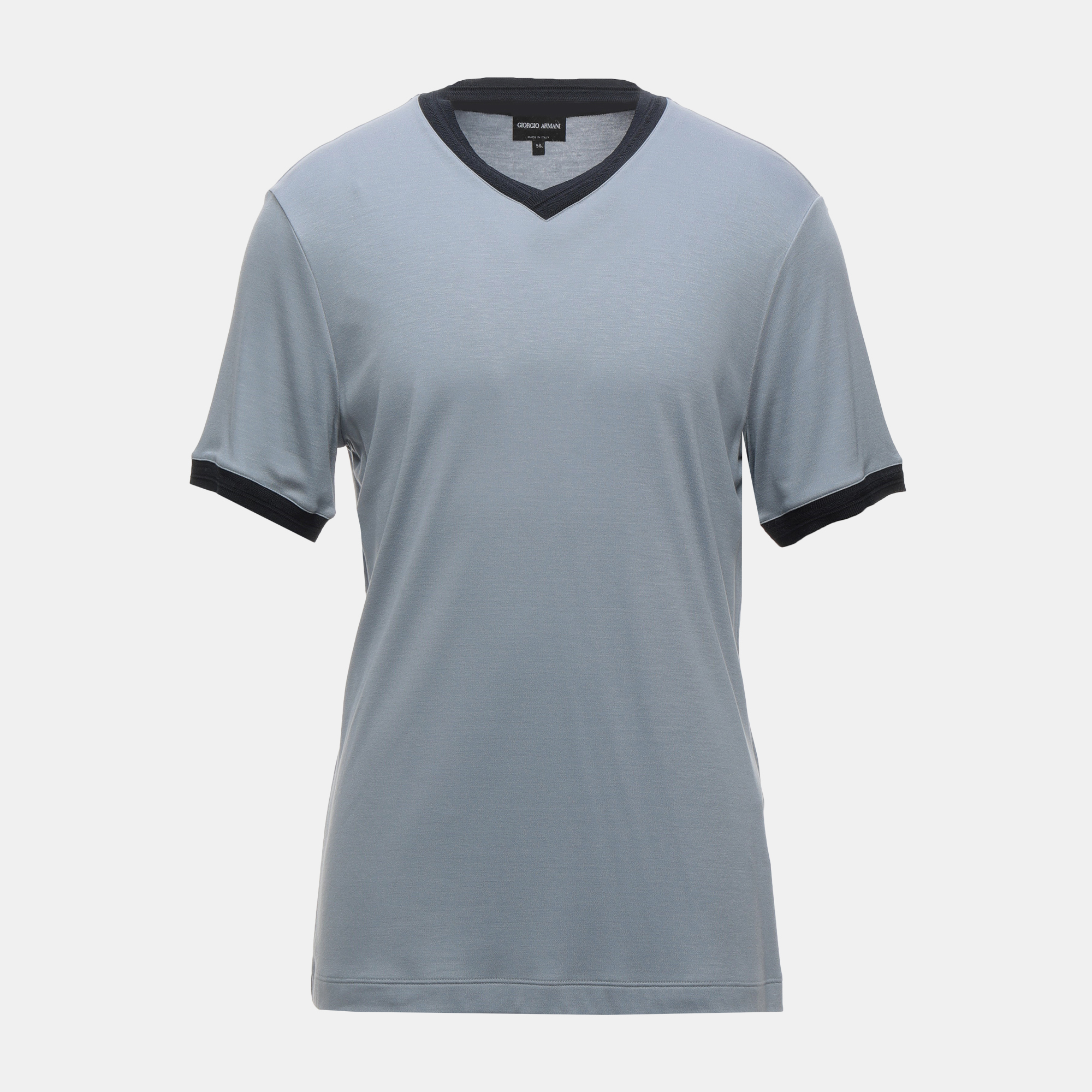 Giorgio armani blue jersey t-shirt size 50