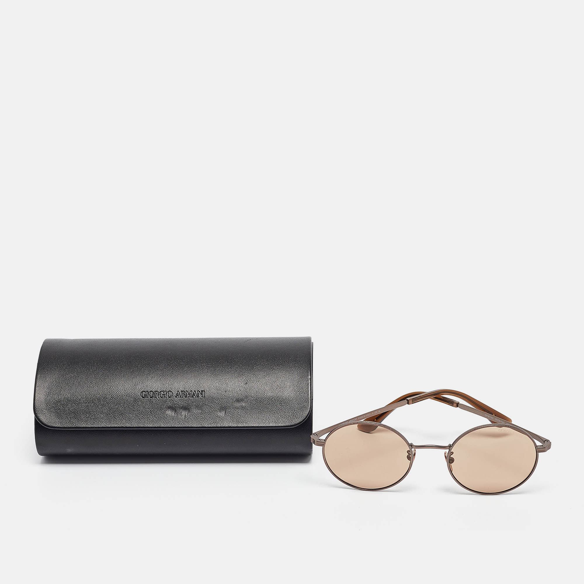 Giorgio Armani Brown  AR6140 Round Sunglasses