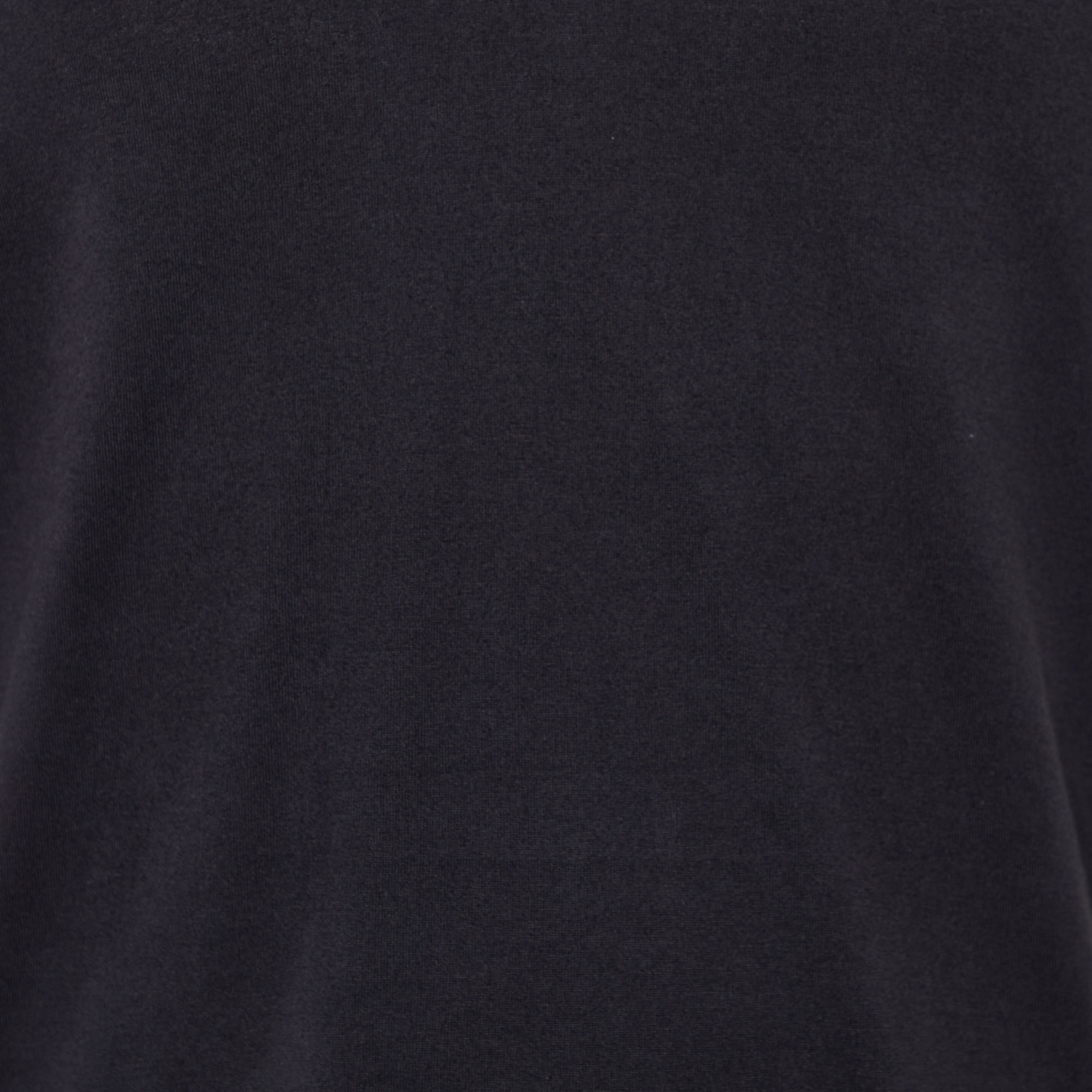Giorgio Armani Black Cotton Knit Contrast Collar Detail T-Shirt M