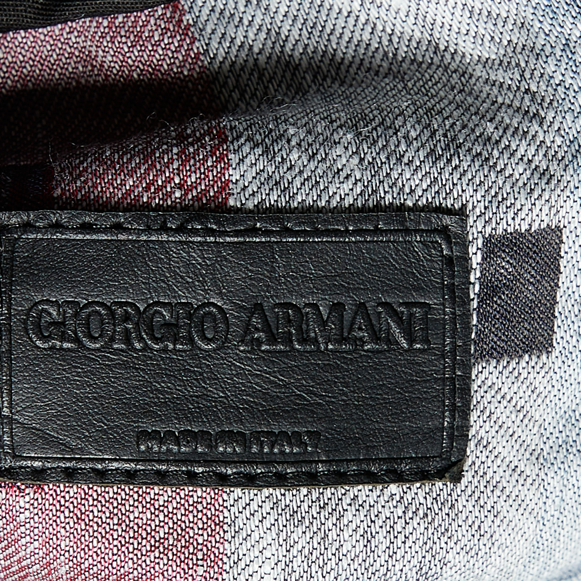 Giorgio Armani Blue Geometric Pattern Linen Blend Shorts L