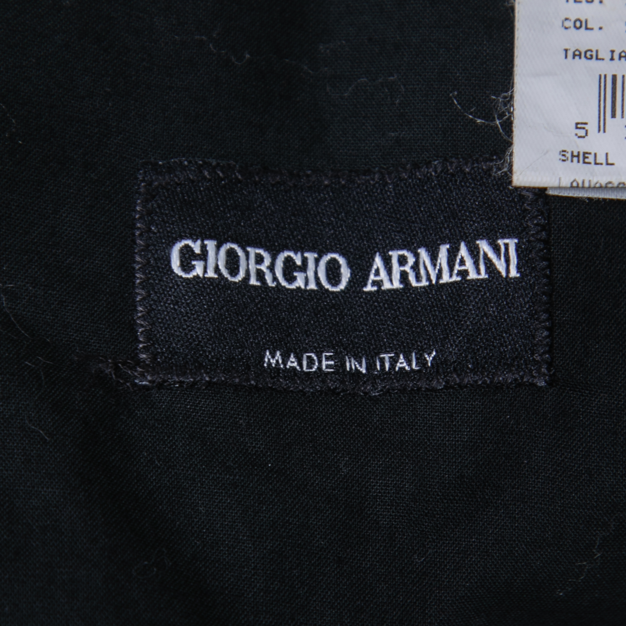 Giorgio Armani Navy Blue Rayon Wide Leg Pants XL