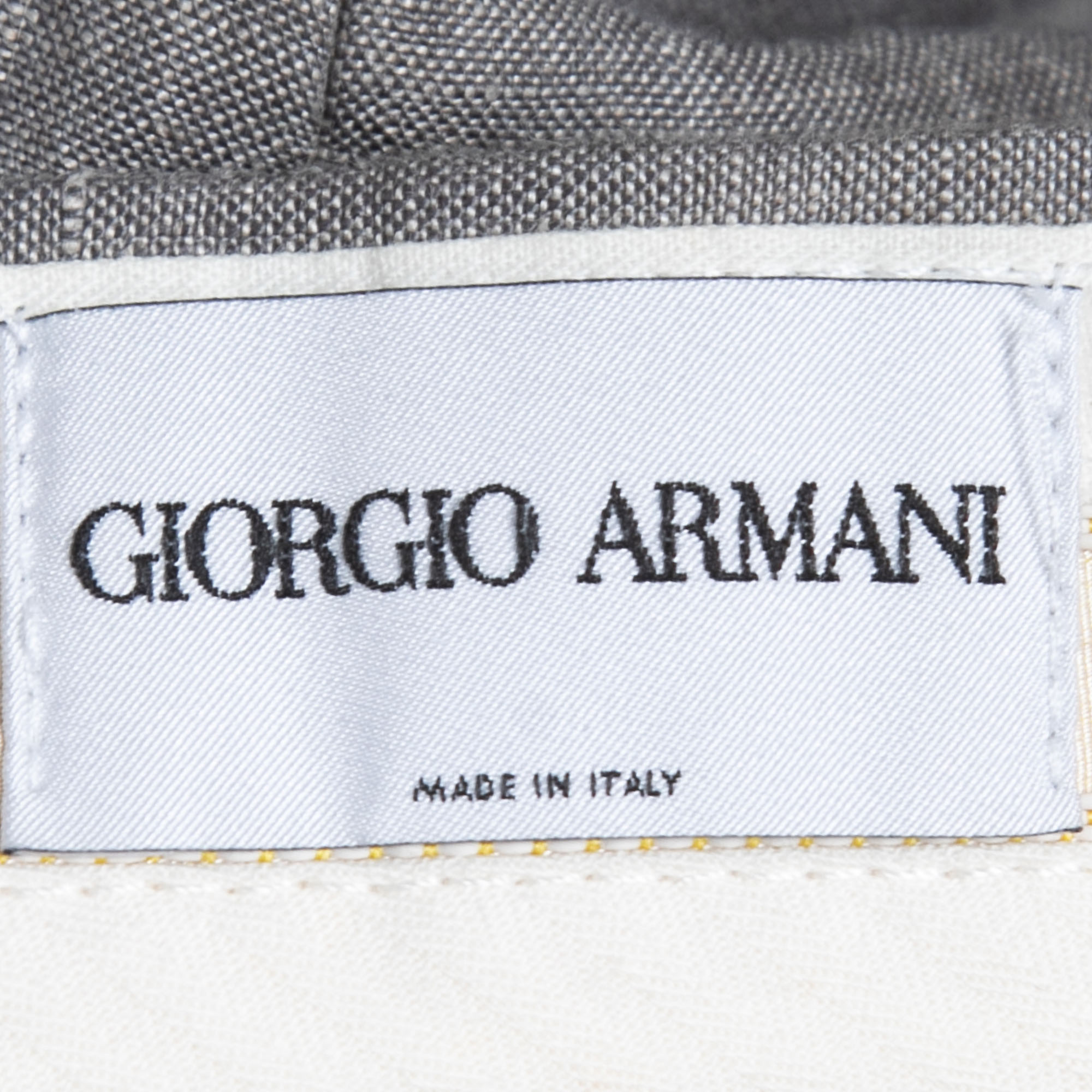Giorgio Armani Grey Linen Trousers XXL