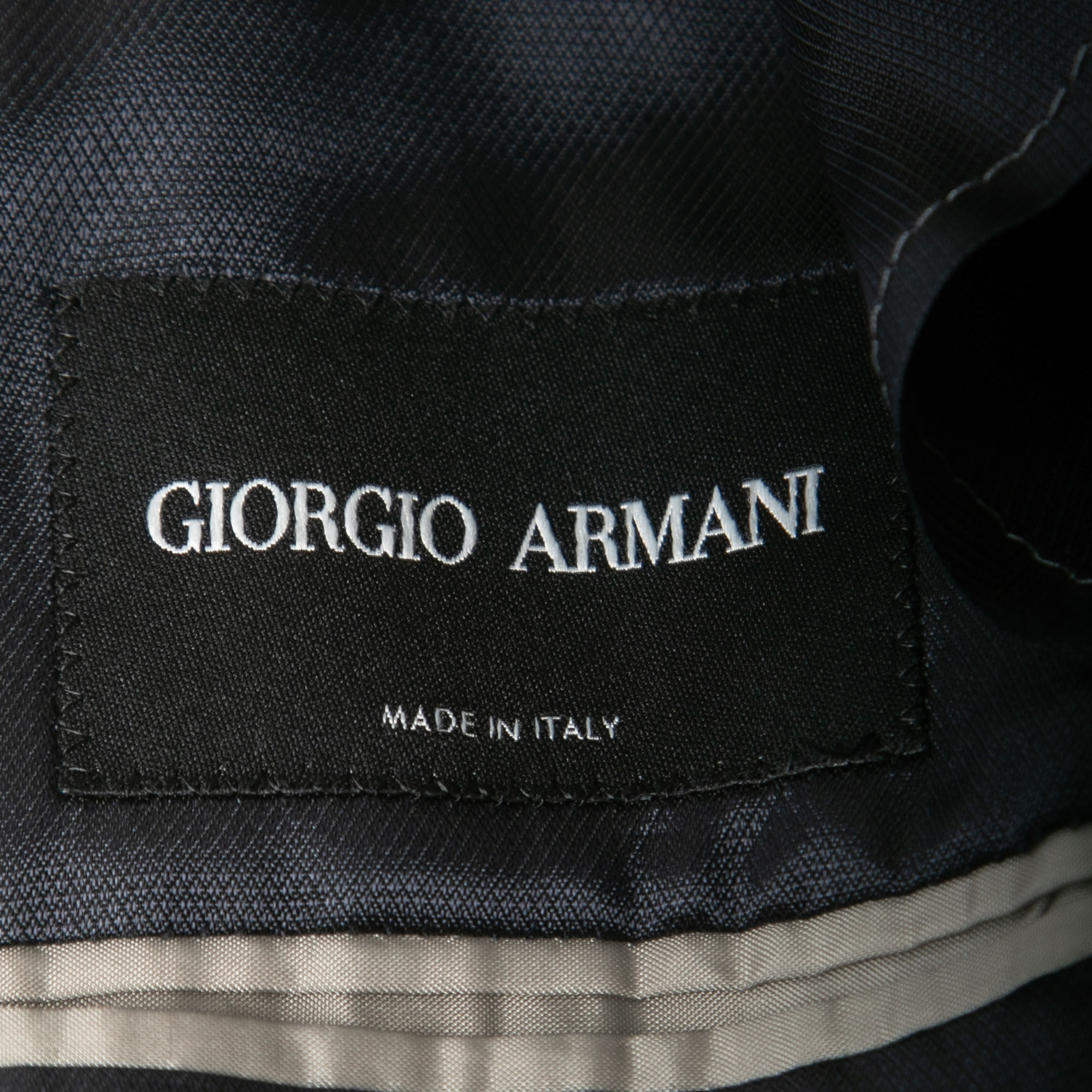Giorgio Armani Grey Silk Blend Single Breasted Blazer XXL