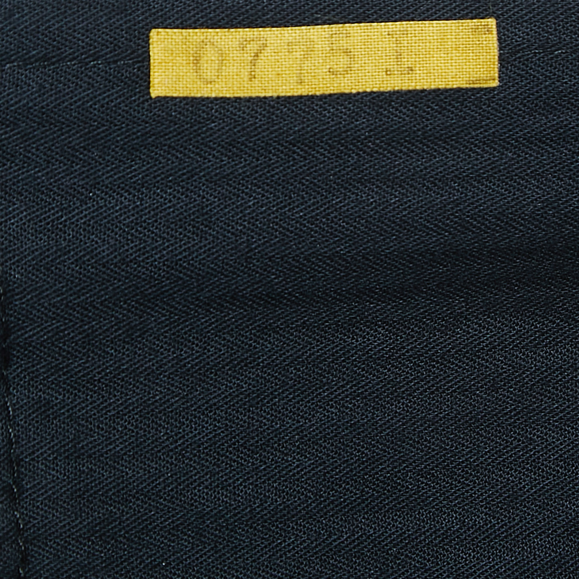 Giorgio Armani Navy Blue Linen Tailored Trousers XXL