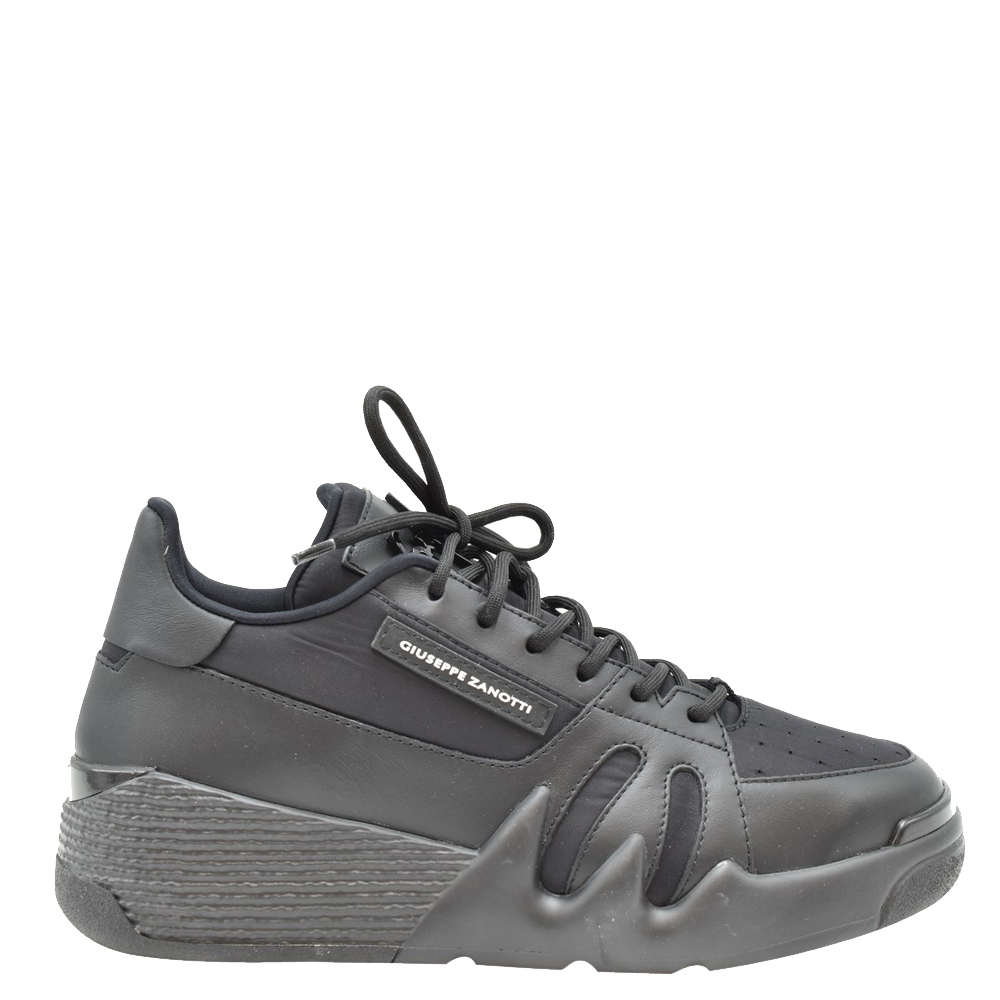 Giuseppe Zanotti Black Leather Sneakers Size EU 41